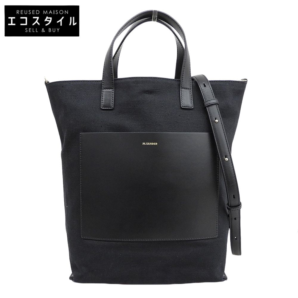 JIL SANDER ジルサンダー キャンバス×レザー WANDER TOTE SM 2way