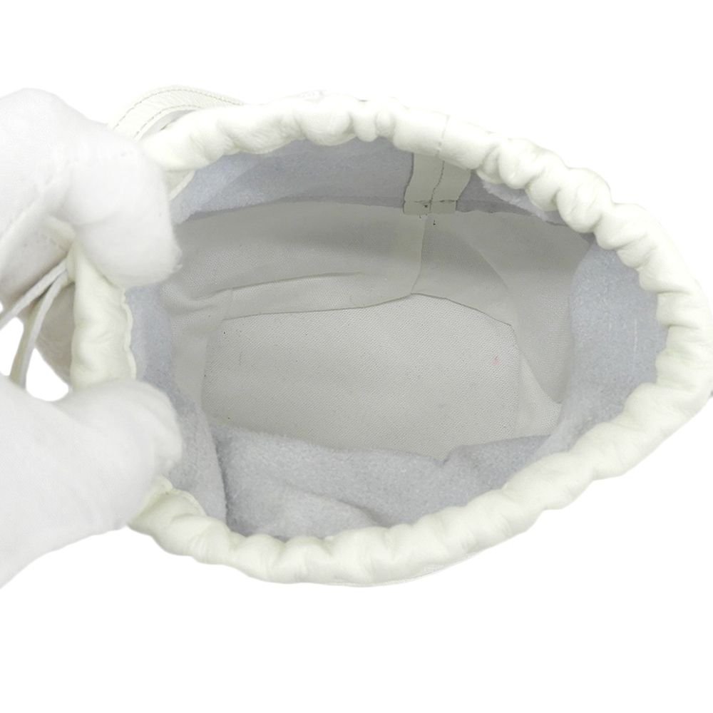 ザハイライツ low white 'pot' micro-mini 巾着 ショルダーバッグ レディース ホワイト thehighlights ザハイライツ low white 'pot' micro-mini 巾着
