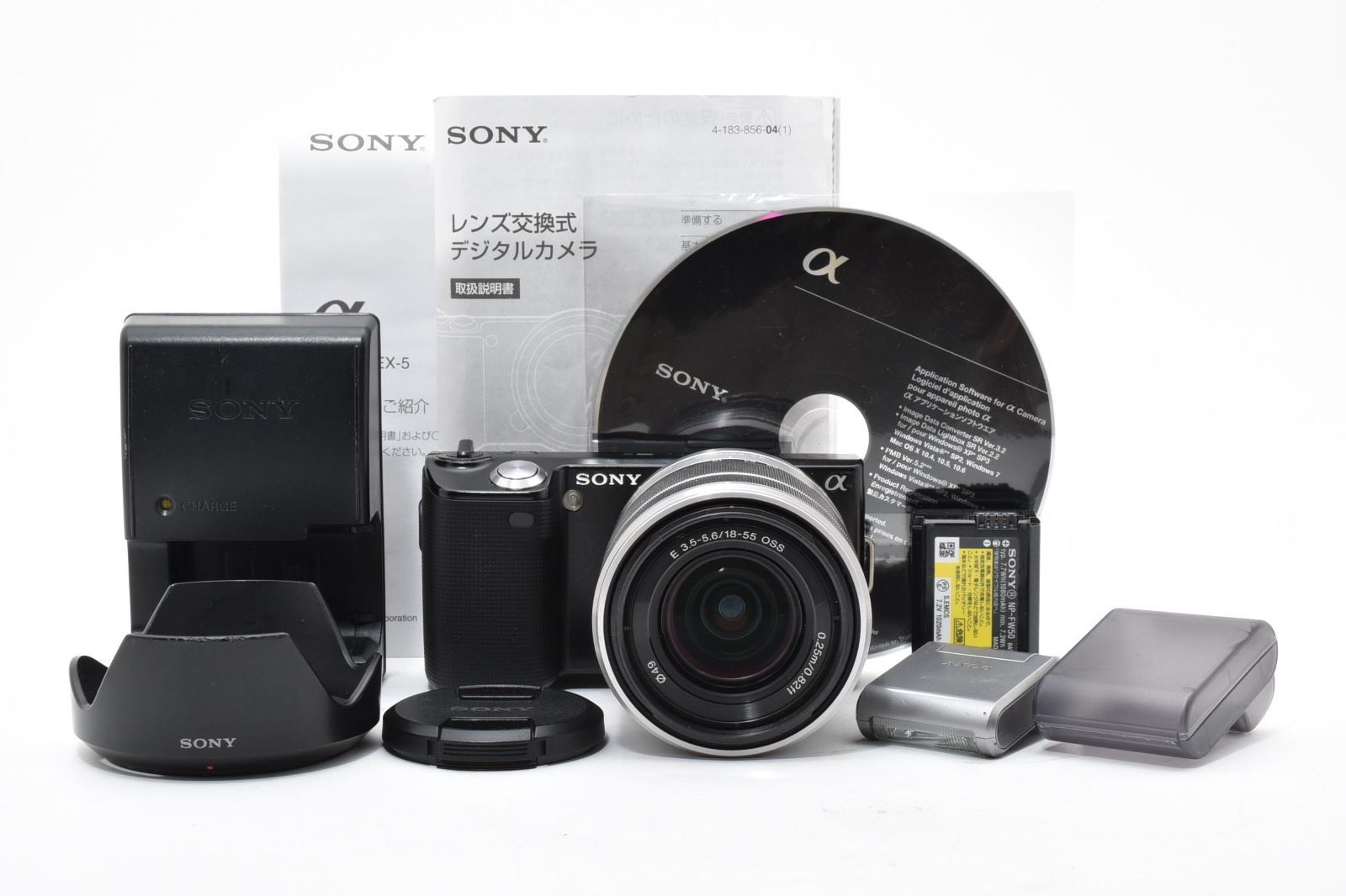 良品] SONY α NEX-5 ソニー E 3.5-5.6/18-55 OSS SEL1855 ミラーレス