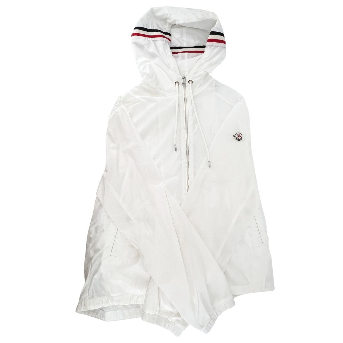 中古】 MONCLER モンクレール GRIMPEURS JACKET ホワイト ナイロン 