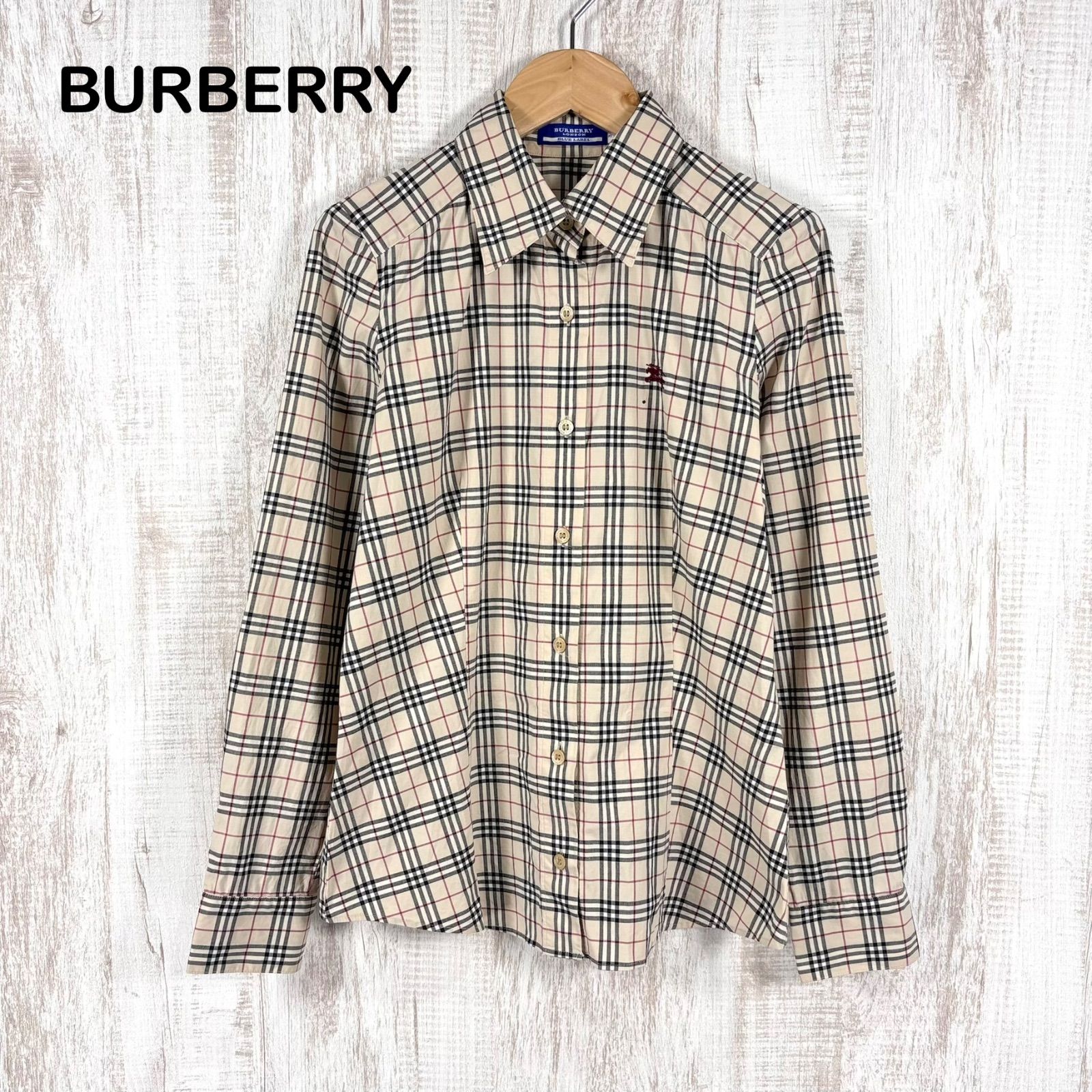 BURBERRY BLUE LABEL バーバリーブルーレーベル ホースロゴ刺繡 ノバ 