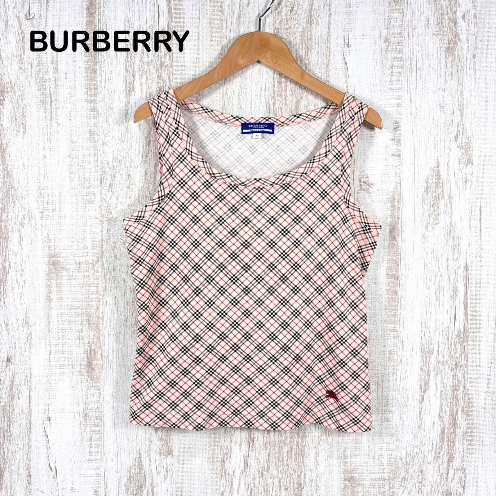 00s BURBERRY BLUE LABEL バーバリーブルーレーベル ホースロゴ刺繡