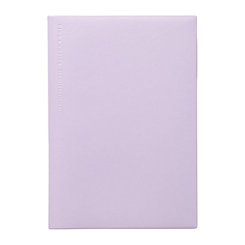 [Brand New] Date-Free Weekly Marks Log Diary Block Type Travel Hobby Cooking Childcare Record Notebook Decor H186xW132xD9mm Total 160 Pages with Pen Holder Purple FLDR-WS01-PL 0