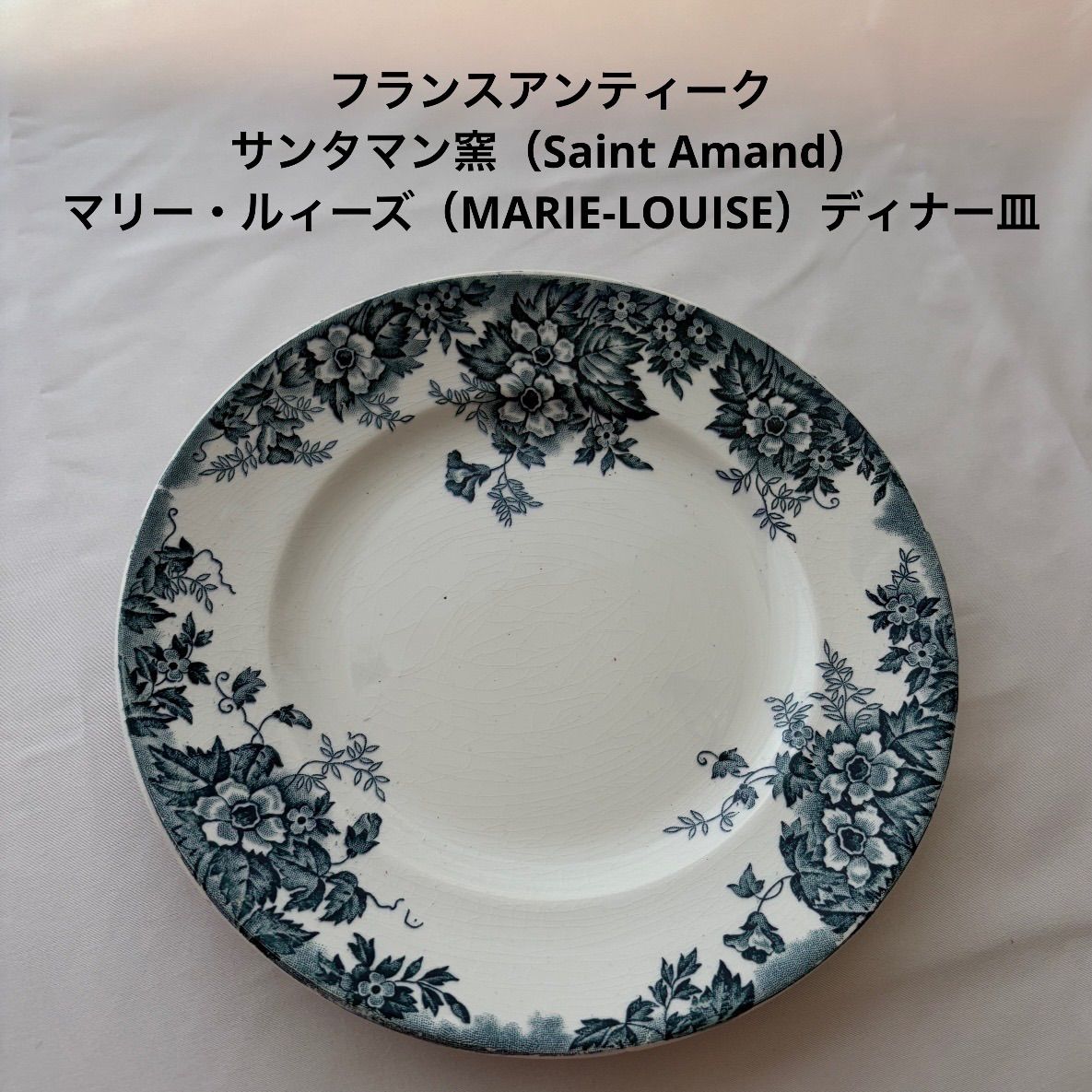 サンタマン窯『MARIE LOUISE』A フランスアンティーク/サンタマン窯（Saint Amand）マリー・ルィーズ