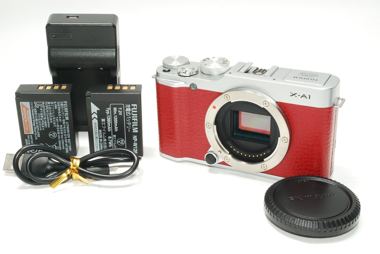 FujiFilm フジフィルム X-A1ボディ レッド FUJIFILM X-A1 ボディ