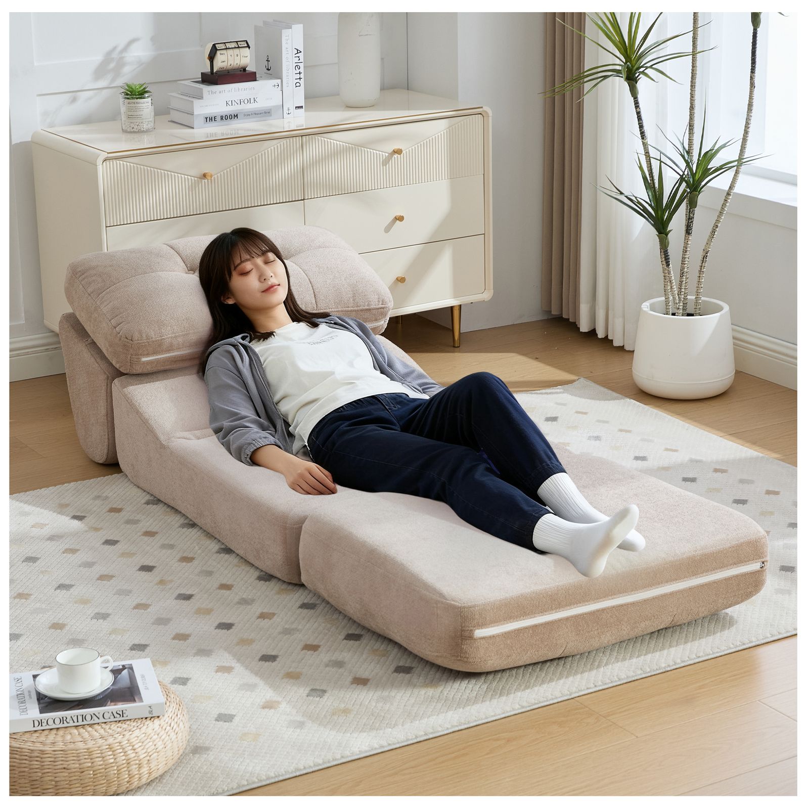 新入荷」 ソファベッド 全新品 1人掛け [幅75cm] リクライニング