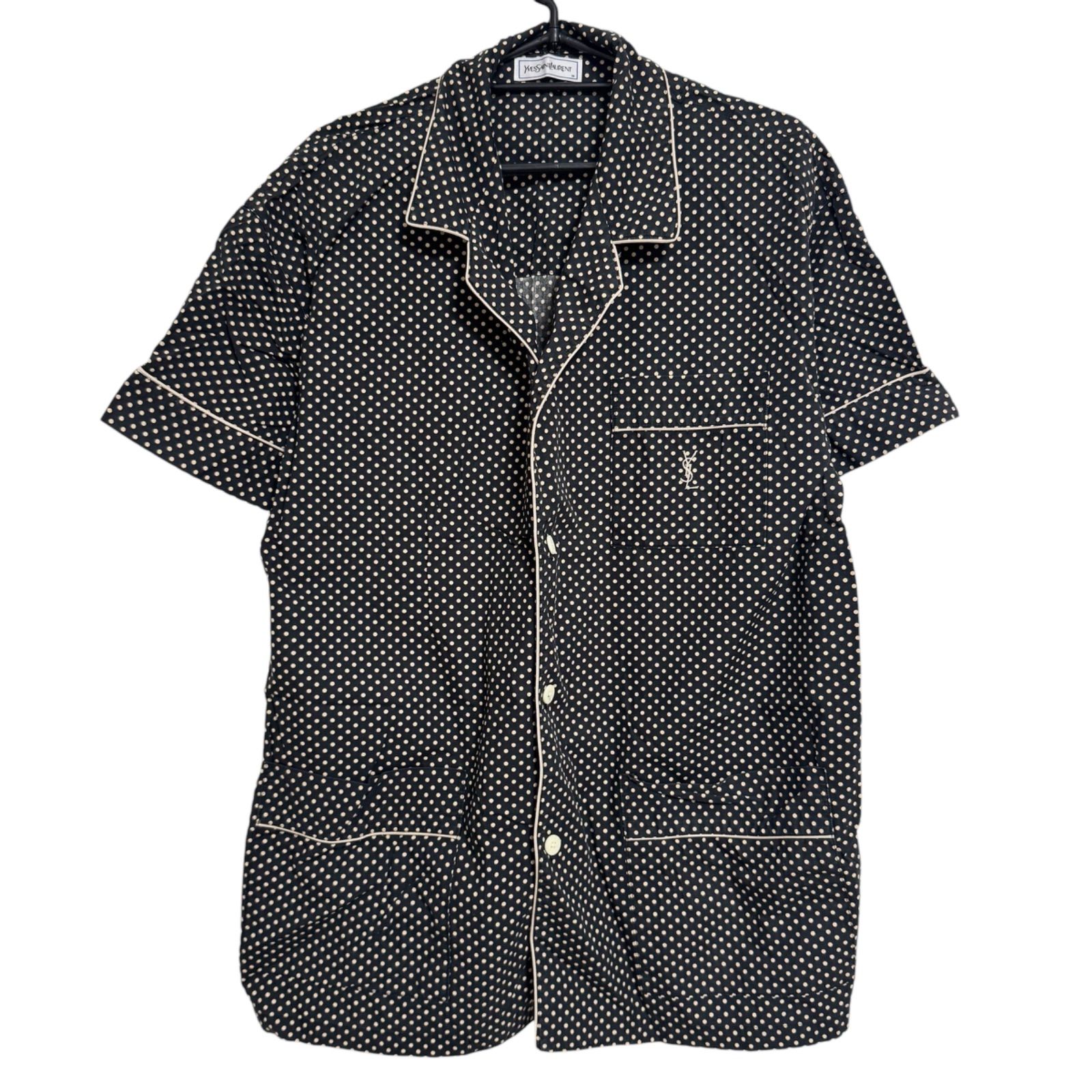 YSL パジャマシャツ ドット柄 YSL パジャマシャツ ドット柄 【ブランド 