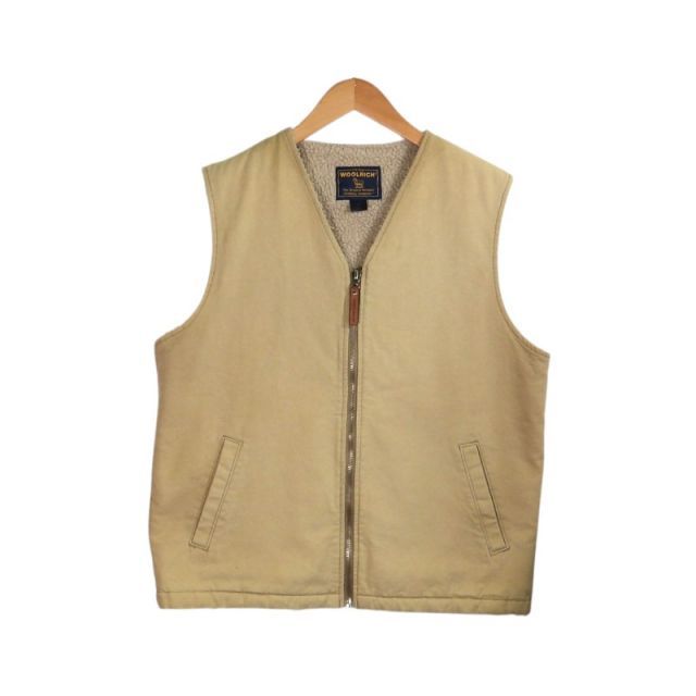 WOOLRICH ダックベスト WOOLRICH 00s BOA DUCK ZIPUP VEST DARK WHEAT サイズM 16393 ウール