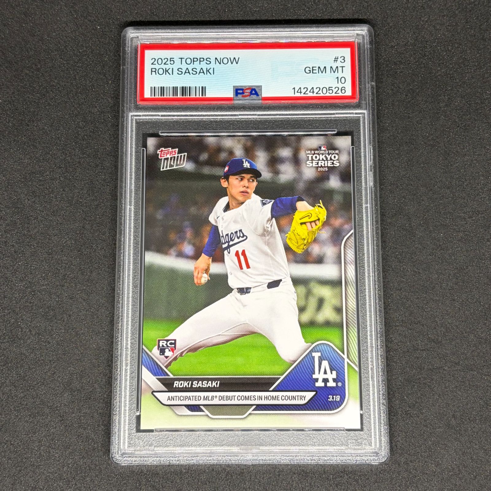佐々木朗希 / Roki Sasaki TOPPS NOW トップス ナウ 2025 card 3 