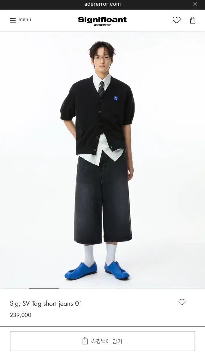 Ader | ⁄ BLUE JEANS jeans Detail TAG - 」 Tag SKY Error アーダー 