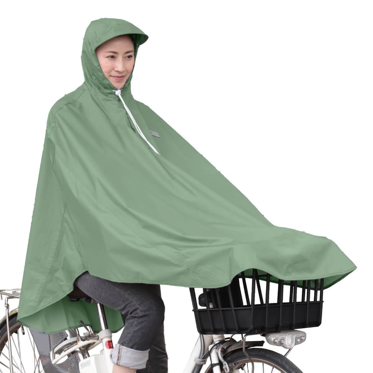 [マルト] レインコート 自転車 ポンチョ 自転車屋さんのポンチョ D-3POOK ソフトカーキ