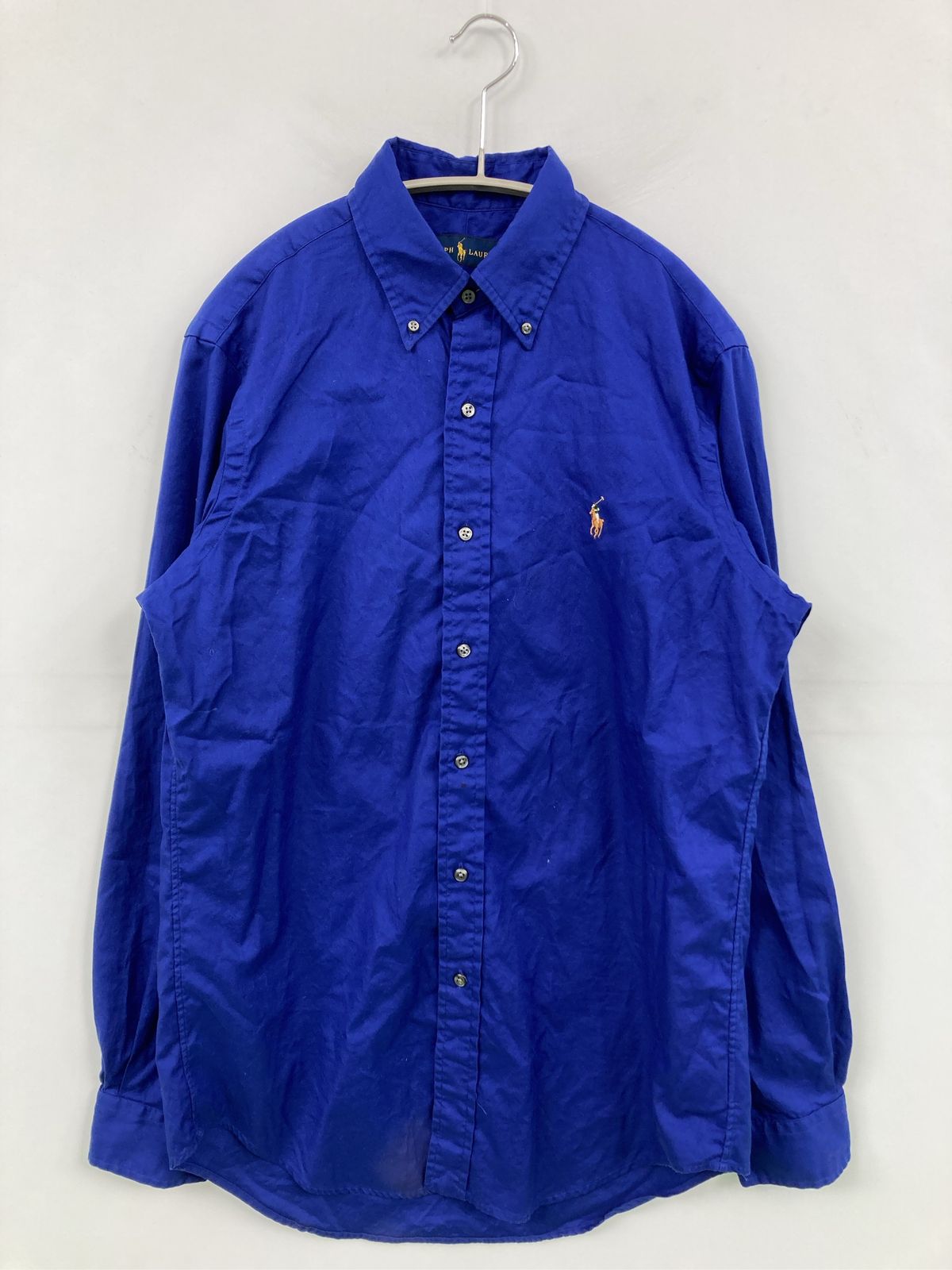 Ralph Lauren ラルフローレン シャツ/ブラウス S ブルー コットン 無地 