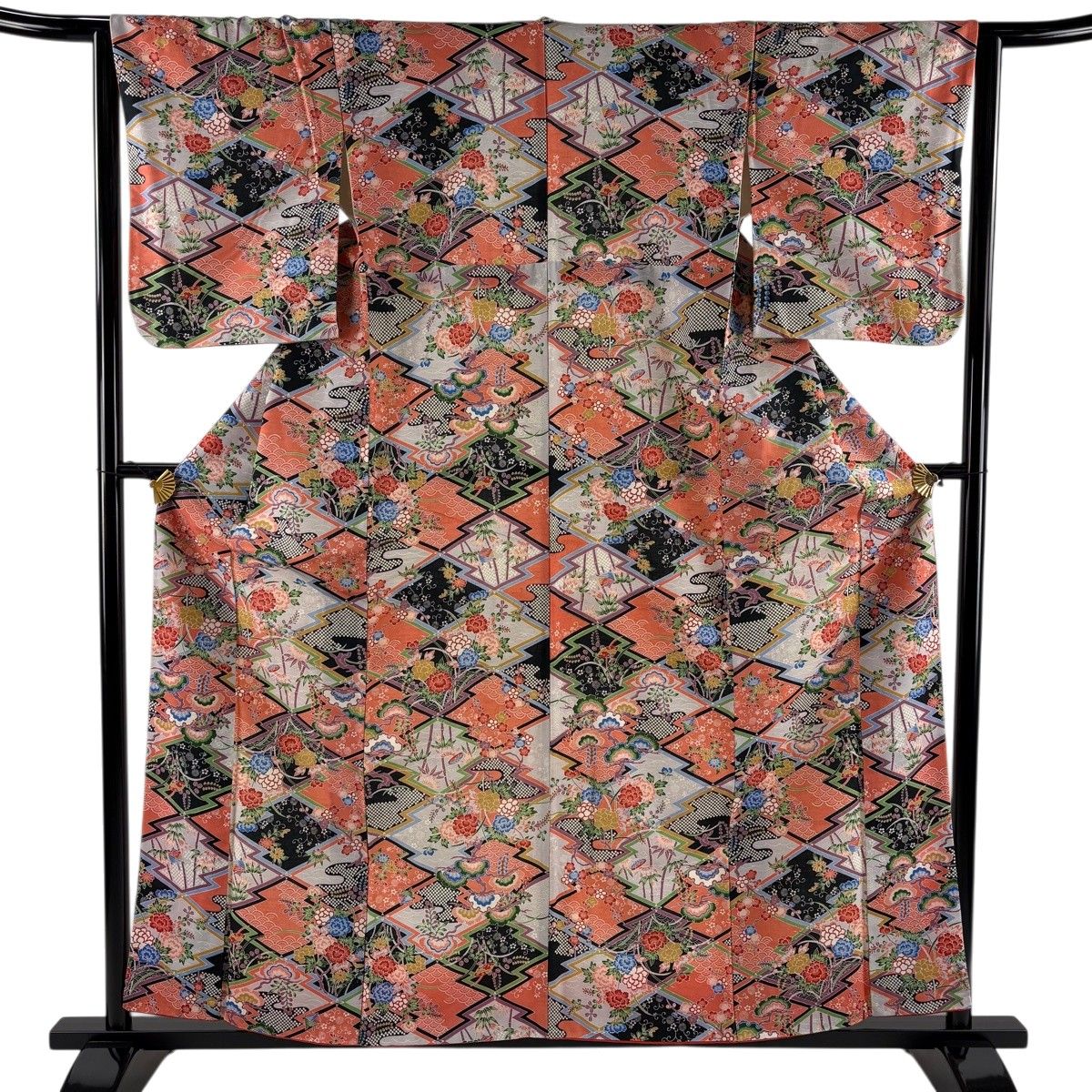 小紋 身丈162cm 裄丈65cm 正絹 美品 秀品 - 小紋 身丈162cm 裄丈65cm M