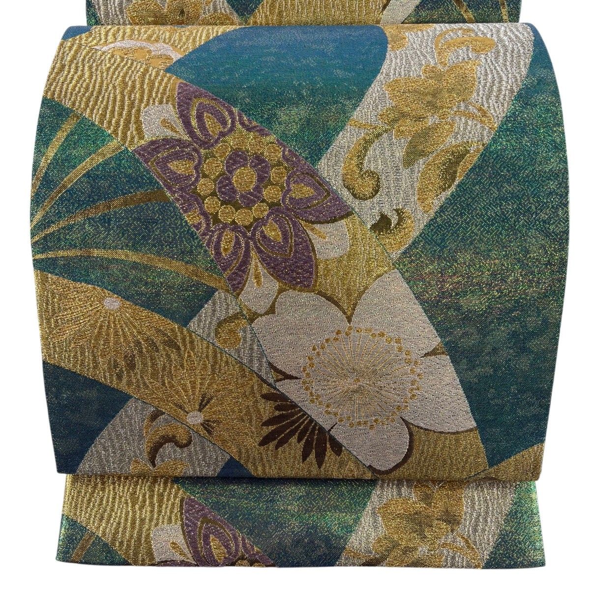 美品】 袋帯 秀品 桜 華文 金銀糸 箔 緑 六通 正絹 【中古】 - メルカリ