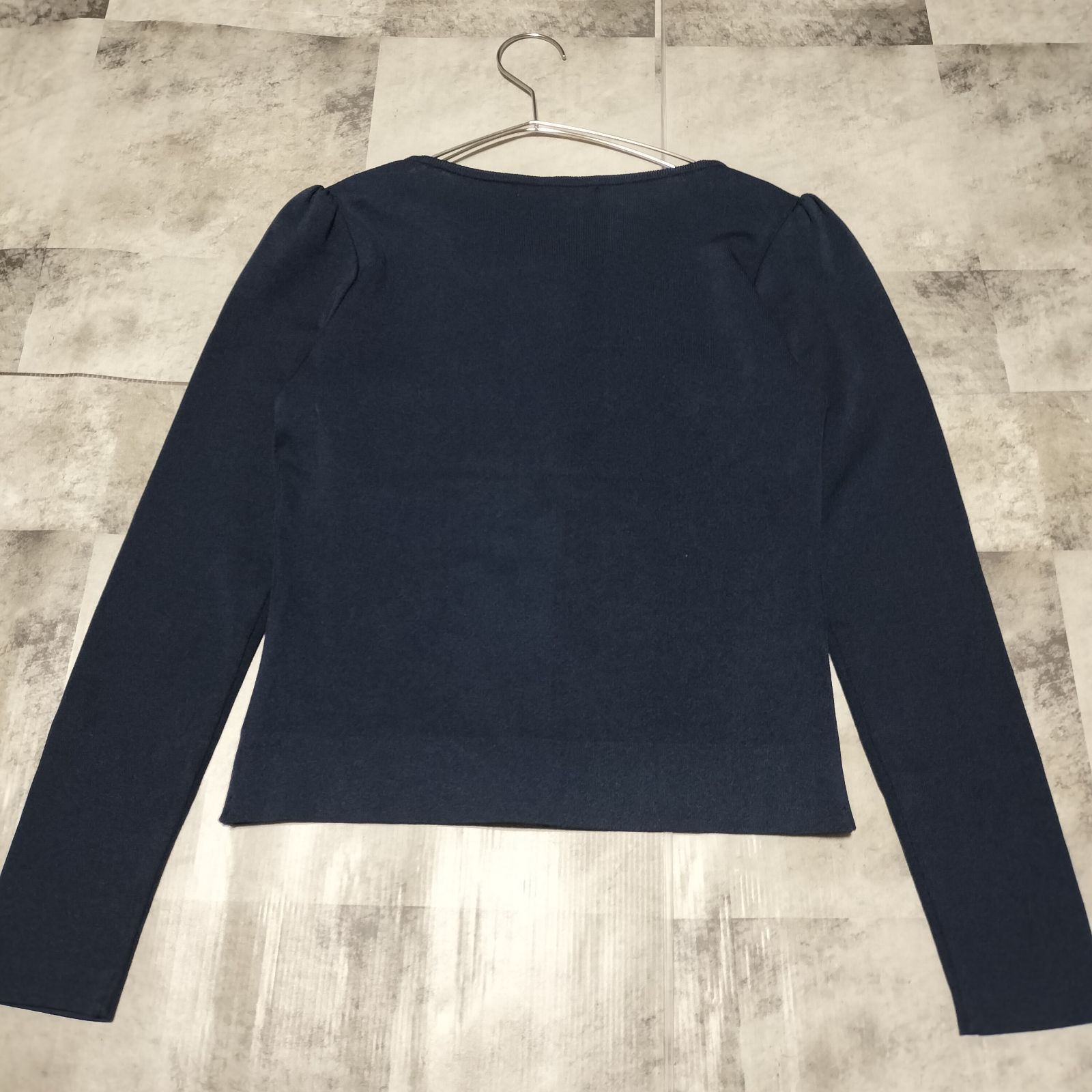 ルネ　ジャケット　カーディガン　36 美品】Rene ルネ ニット ジップ ジャケット 36サイズ S〜М相当