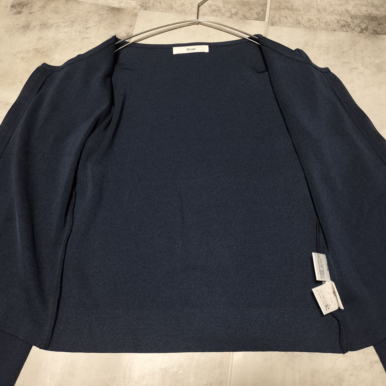 美品】Rene ルネ ニット ジップ ジャケット 36サイズ S〜М相当