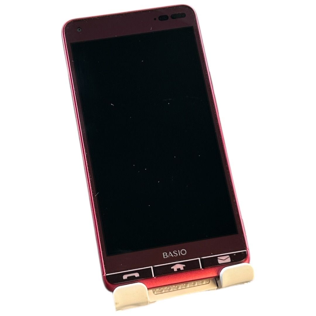 BASIO3 KYV43 レッド 中古 SIMフリー 安心保証 - メルカリ