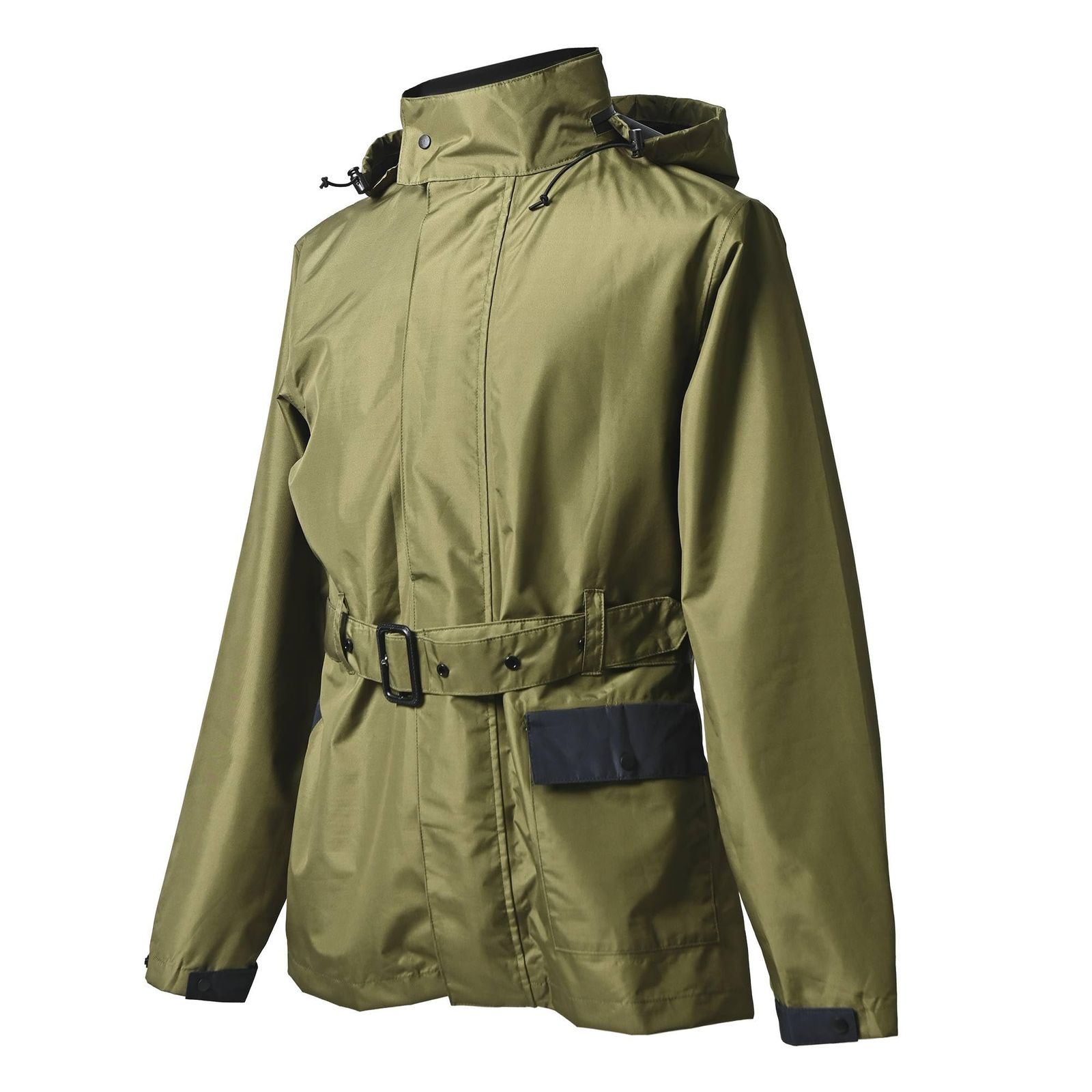 【RIDEZ(ライズ)】 レインウェア スーツ 紳士 メンズ レディース バイク おしゃれ レインコート コンパクト 雨具 バイク用 耐水圧20000 軽量 MCR05-OL-M