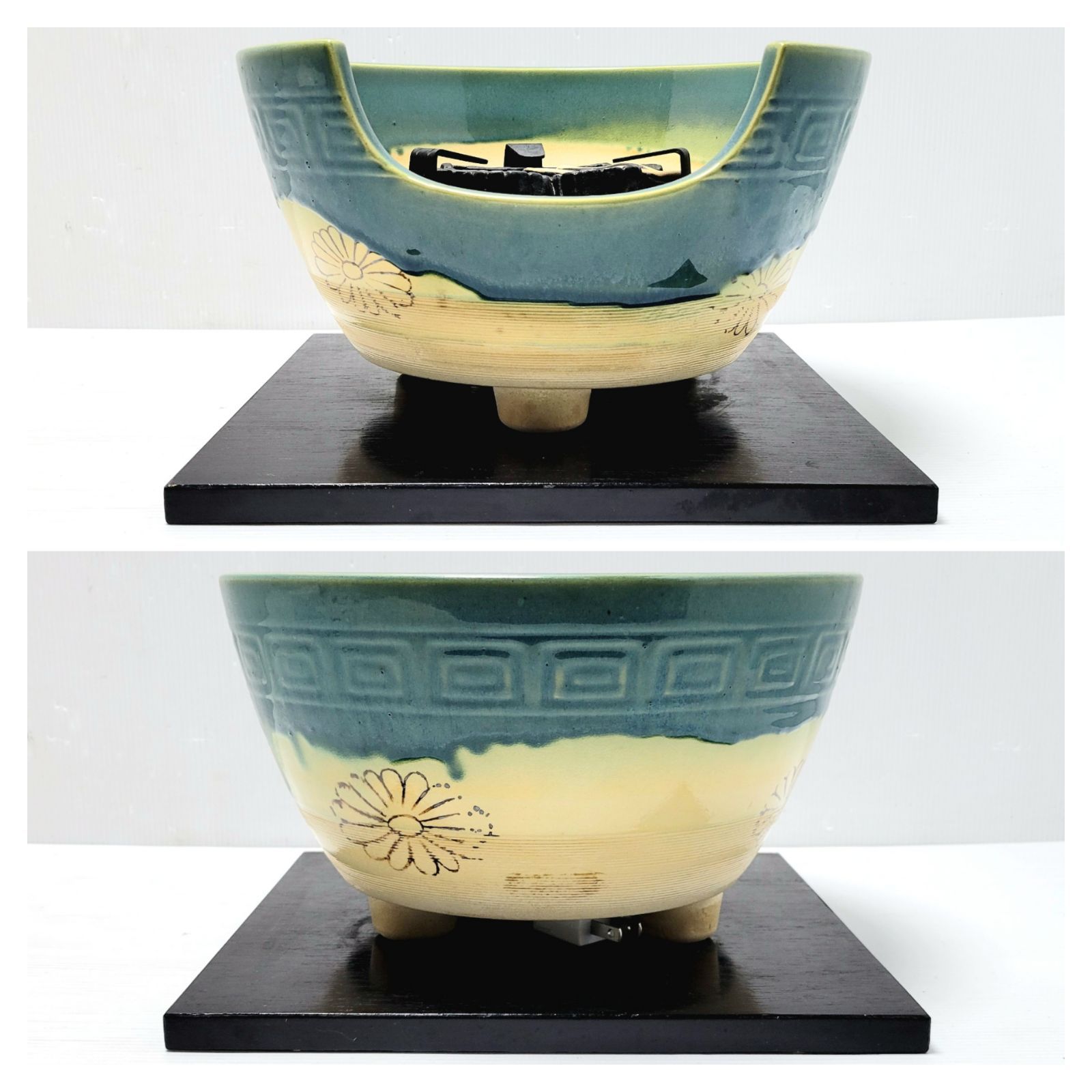 現状品】野々田商店 茶道用 風炉型電熱器 陶器風炉付 - メルカリ