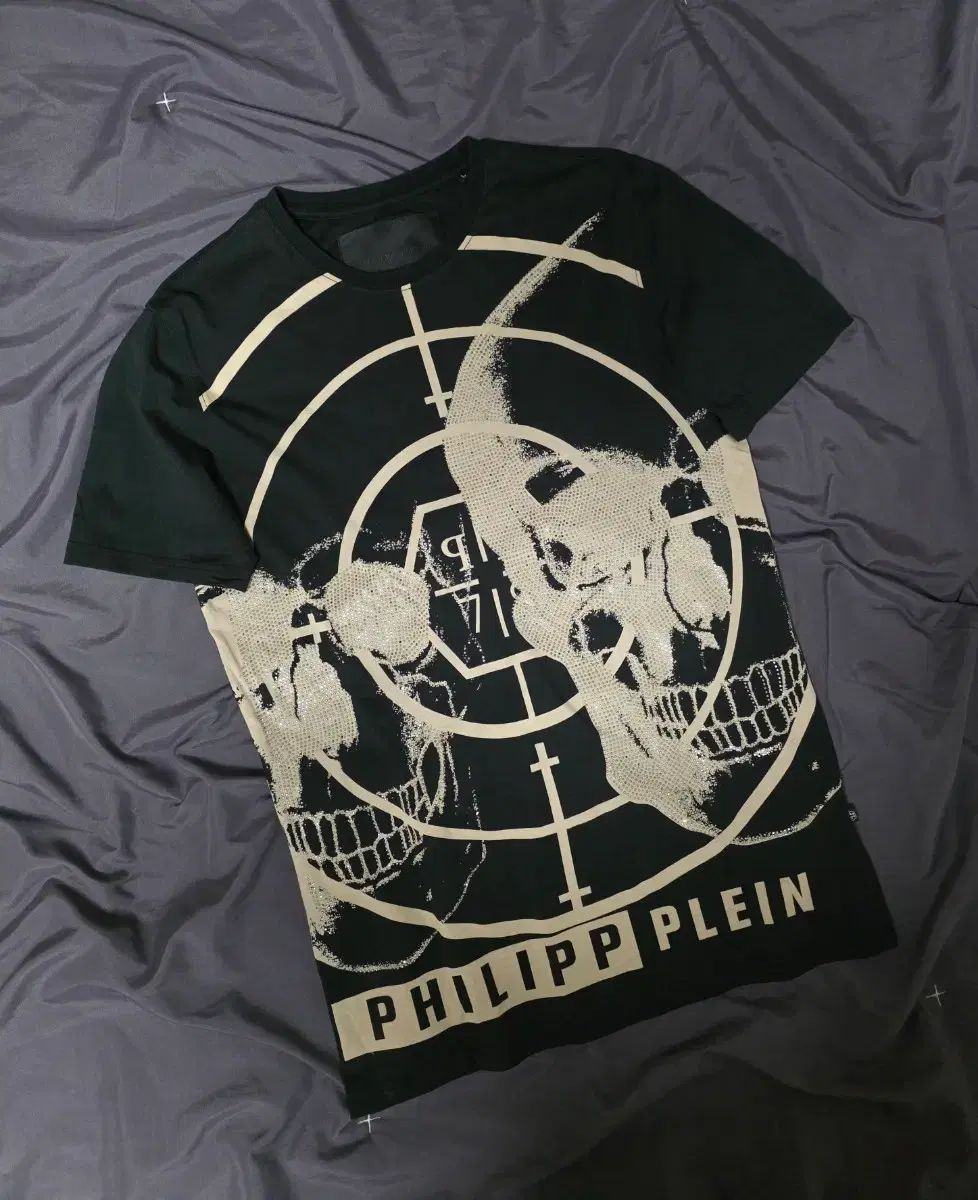PHILIPP PLEIN (フィリッププレイン) スカル プリンティング 半袖 T 