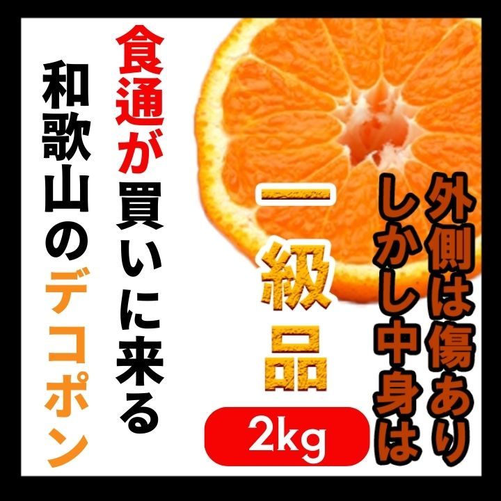 訳あり和歌山産デコポン 不知火 2kg 送料無料 - メルカリ
