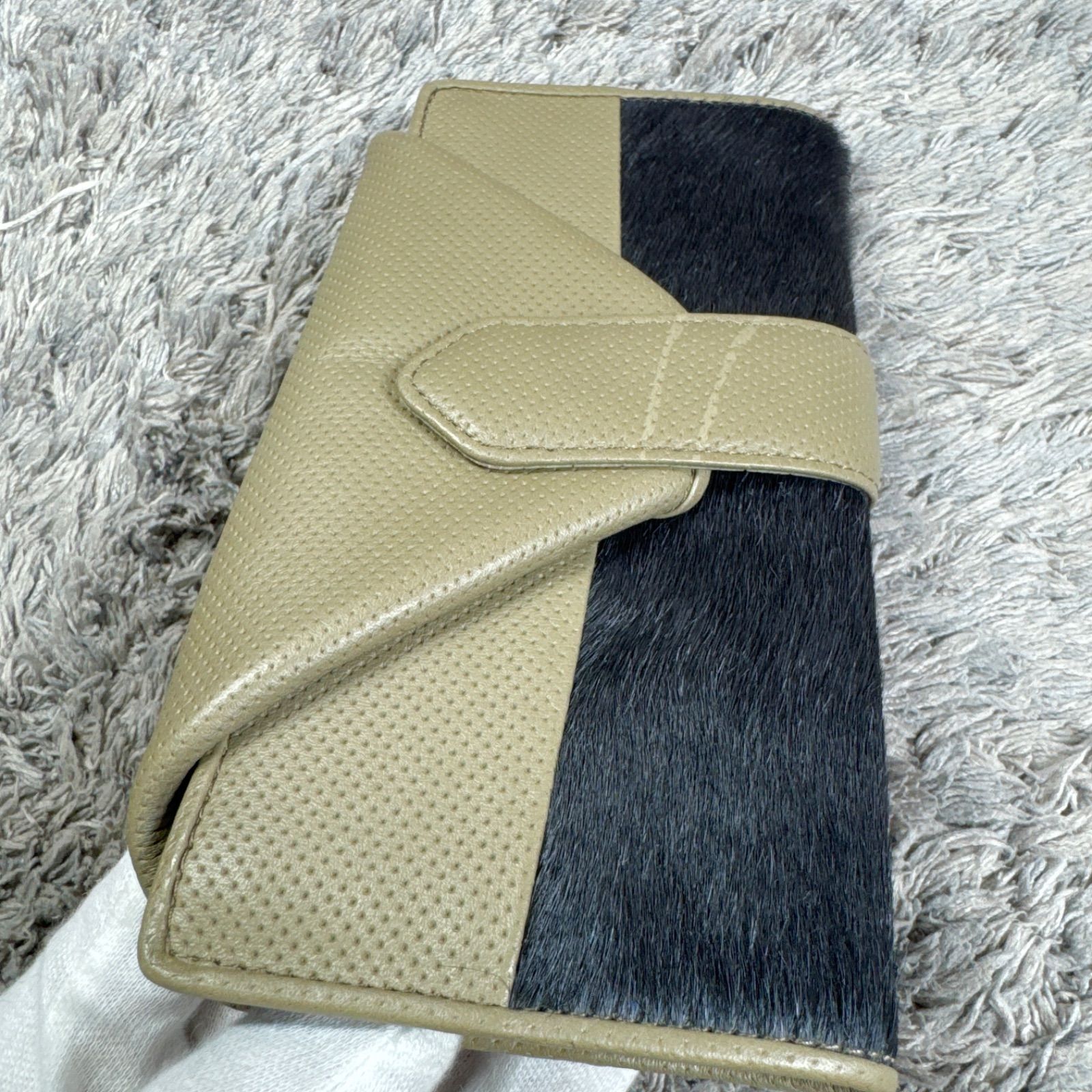 HIROKO HAYASHI ヒロコハヤシ 長財布 ハラコ レザー - メルカリ