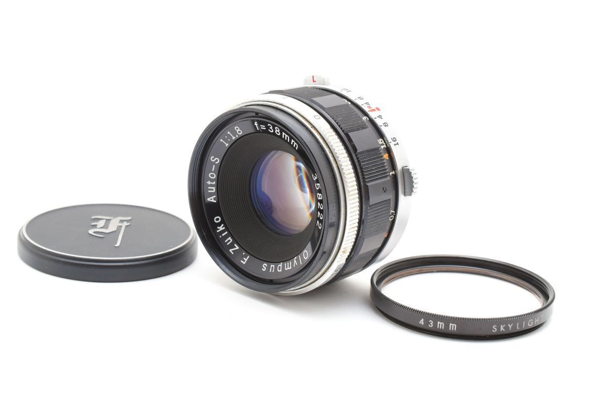 ☆良品☆ オリンパス Olympus F.Zuiko Auto-S 38mm F1.8 PEN-F,FT,FV用