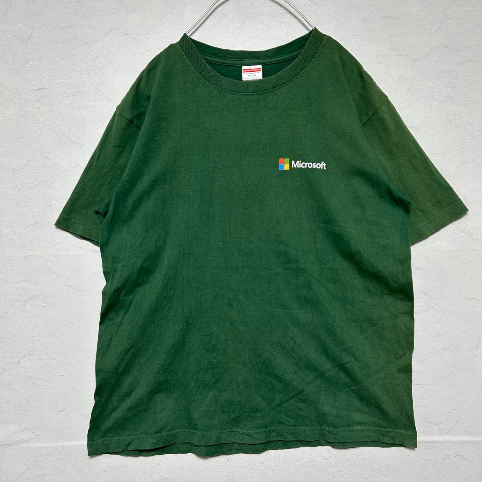 Microsoft マイクロソフト 企業Tシャツ バックプリントTシャツ M 