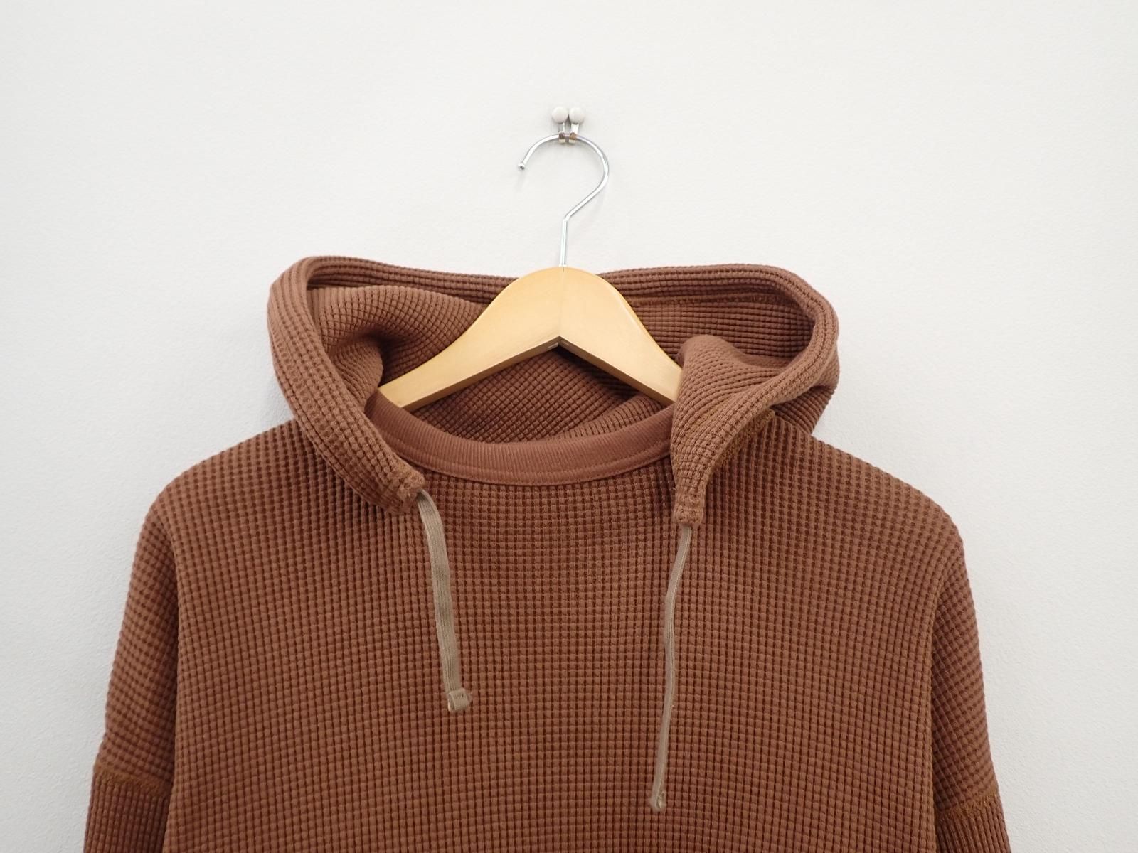 売りです 6095PHIGVEL フィグベル 22AW HOODED HEAVY WAFFLE TOP 