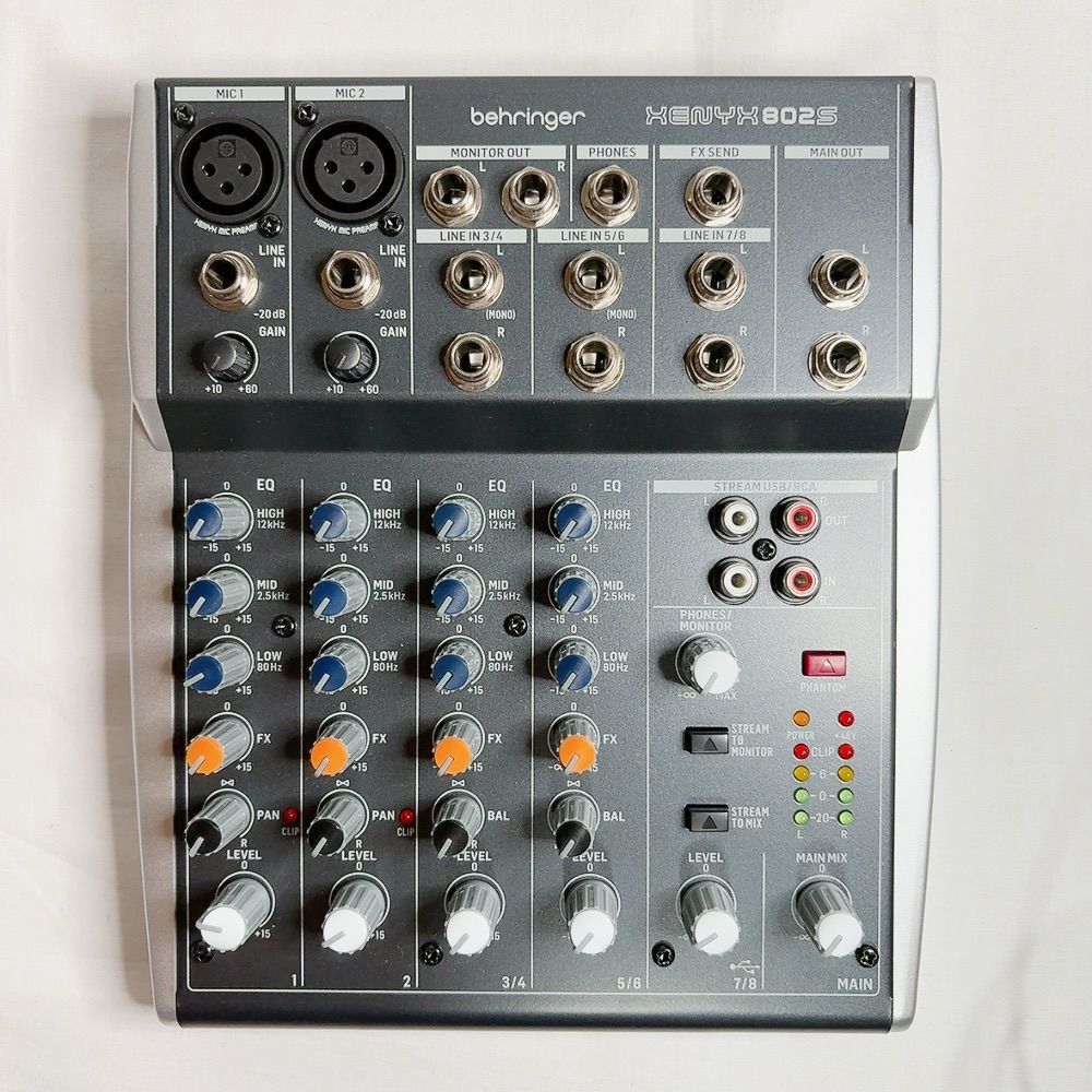 極美品】Behringer XENYX 802S コンパクトミキサー USBオーディオ