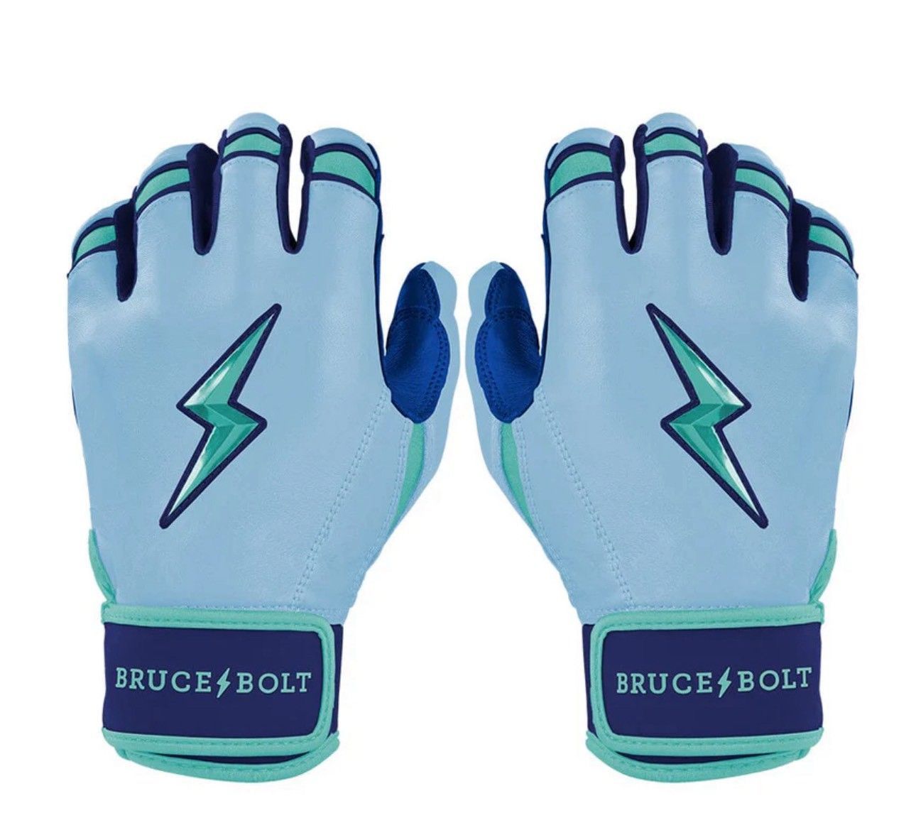ブルースボルト　野球　ソフトボール　バッティンググローブ　ショートカフ　タイダルブルー　Bear Series Short Cuff Batting Gloves - Tidal Blue