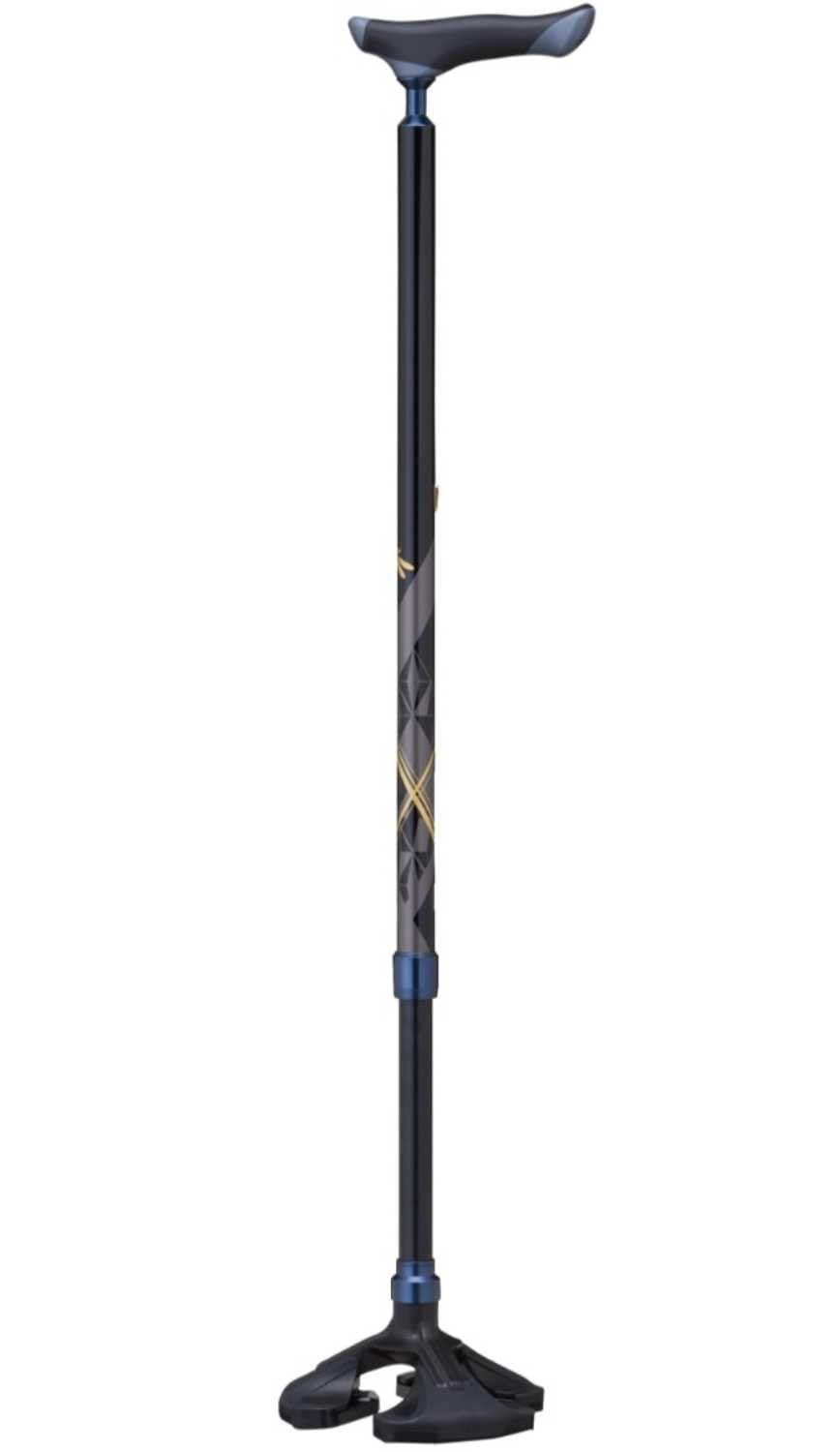 新品 【非課税】 ケイ・ホスピア 【 楽スマ スリーベース MAX ブラック 】 スリーベースマックス 3点杖 R-301
