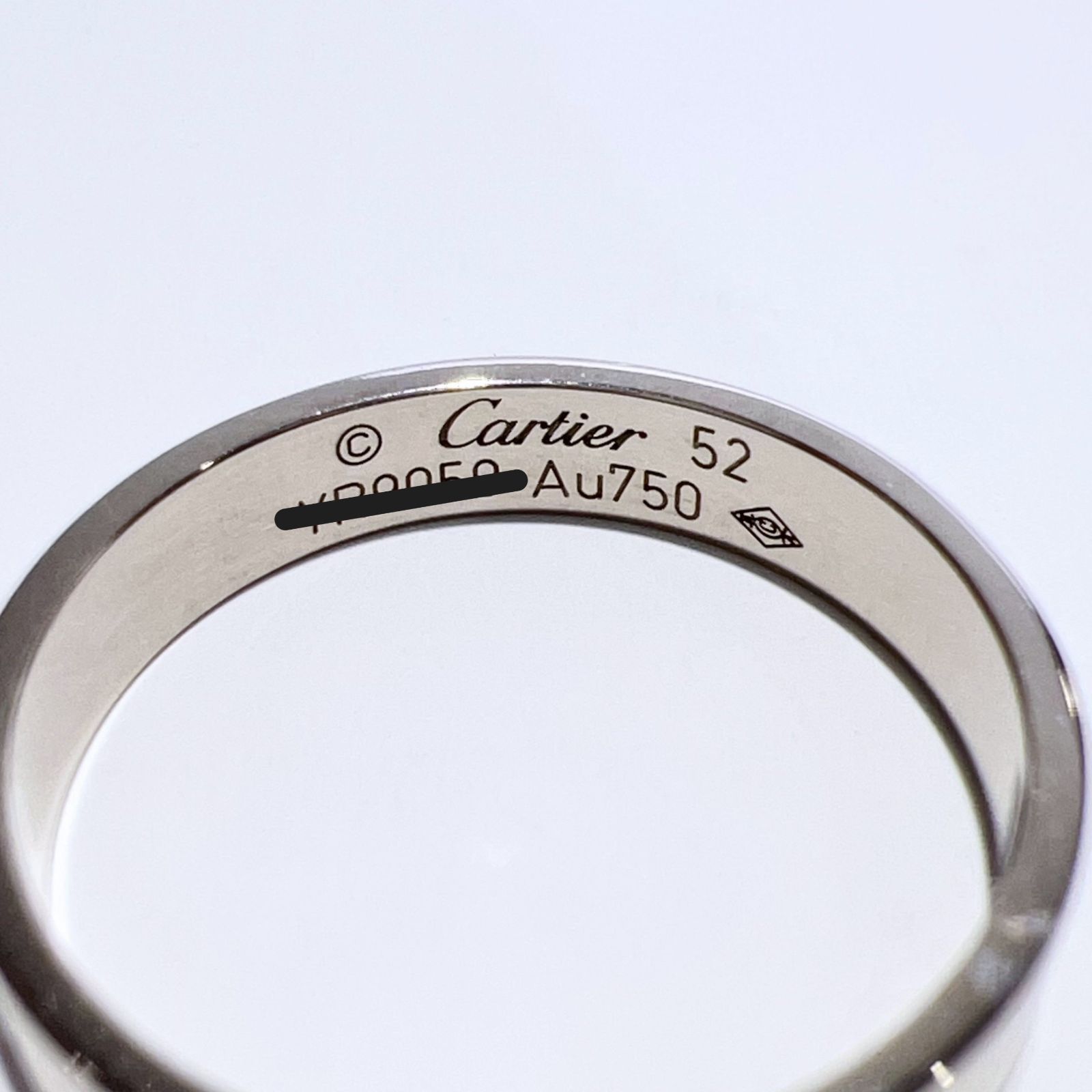 Cartier カルティエ K18WG 750 ミニラブ リング B4085152 ホワイト 