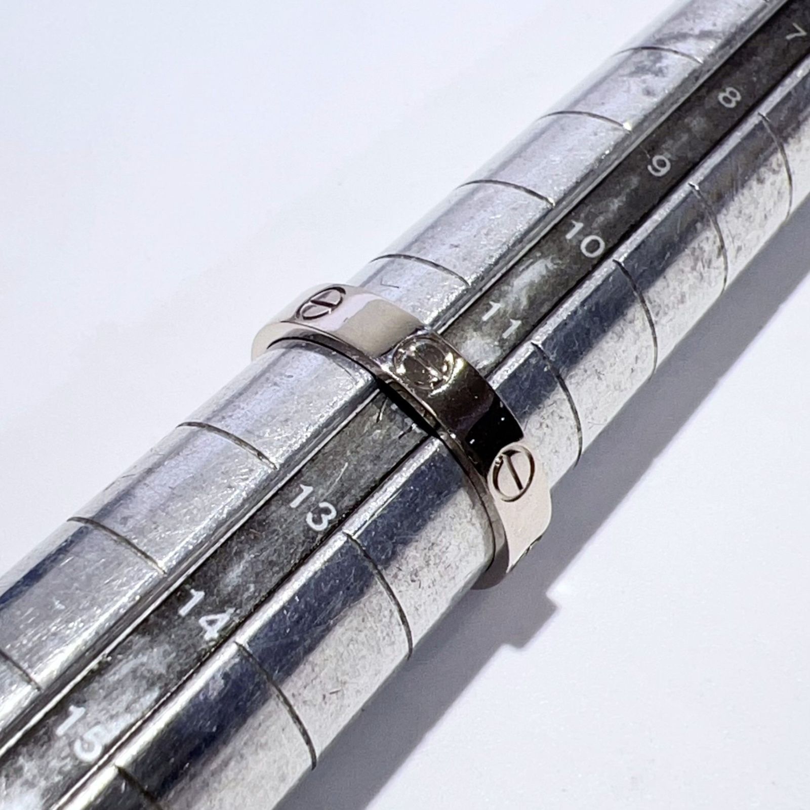 Cartier カルティエ K18WG 750 ミニラブ リング B4085152 ホワイト 