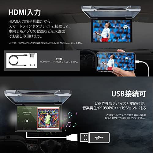 【未使用】Eonon フリップダウンモニター L0154 EONON フリップダウンモニター L0154 11.6インチ 高画質 HDMI FullHD