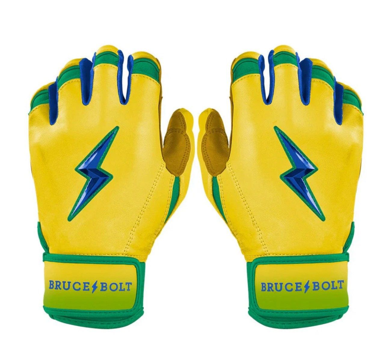 ブルースボルト 野球　ソフトボール　バッティンググローブ　ショートカフ Coach RAC Short Cuff Batting Gloves- CREATOR SERIES YELLOW