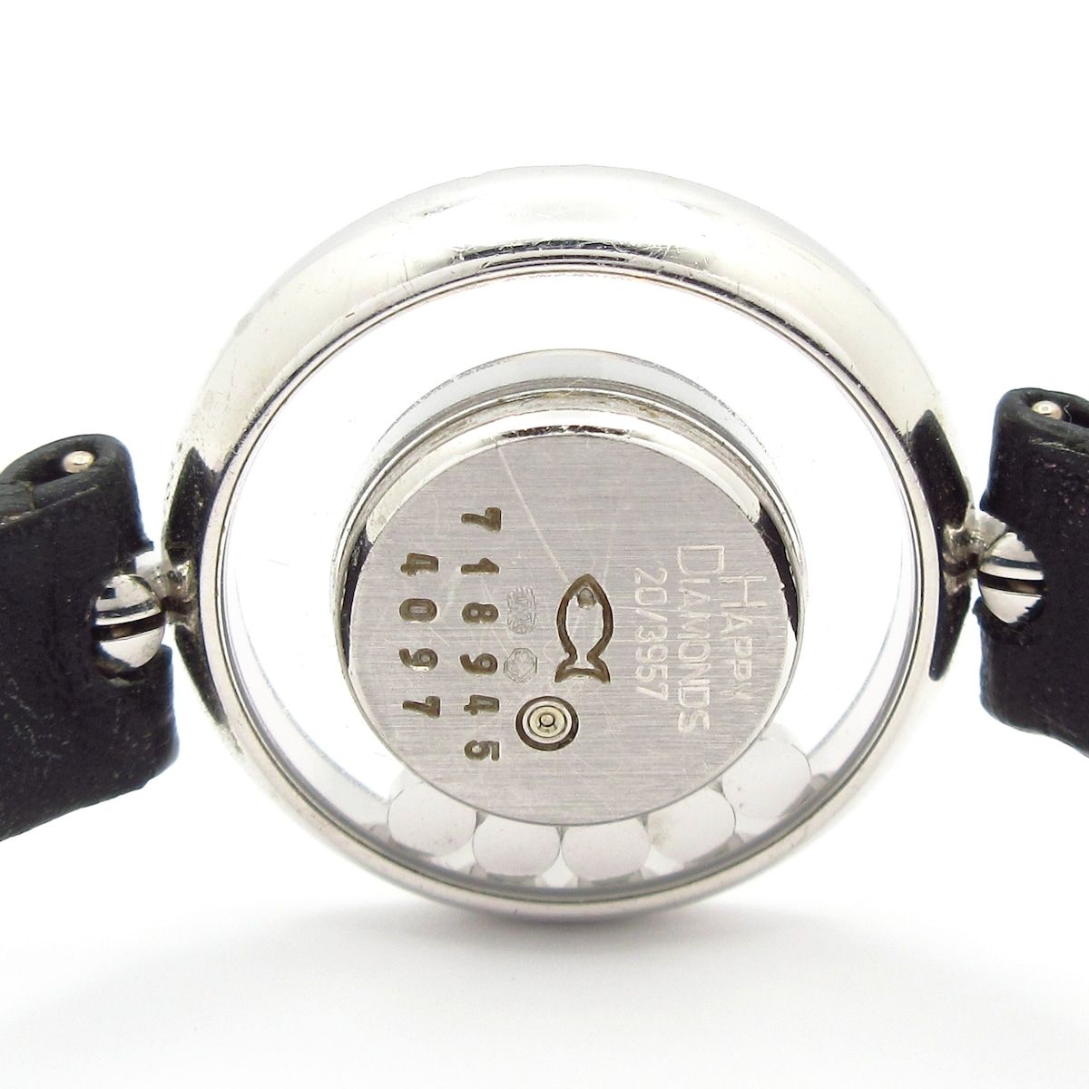 Chopard(ショパール) 腕時計 ハッピーダイヤモンド 20/3957 レディース K18WG/5Pムービングダイヤ/2重ダイヤベゼル/革ベルト/シェル文字盤 ホワイトシェル 楽天市場】ショパール ハッピーダイヤモンド 20/3957-24 レディース
