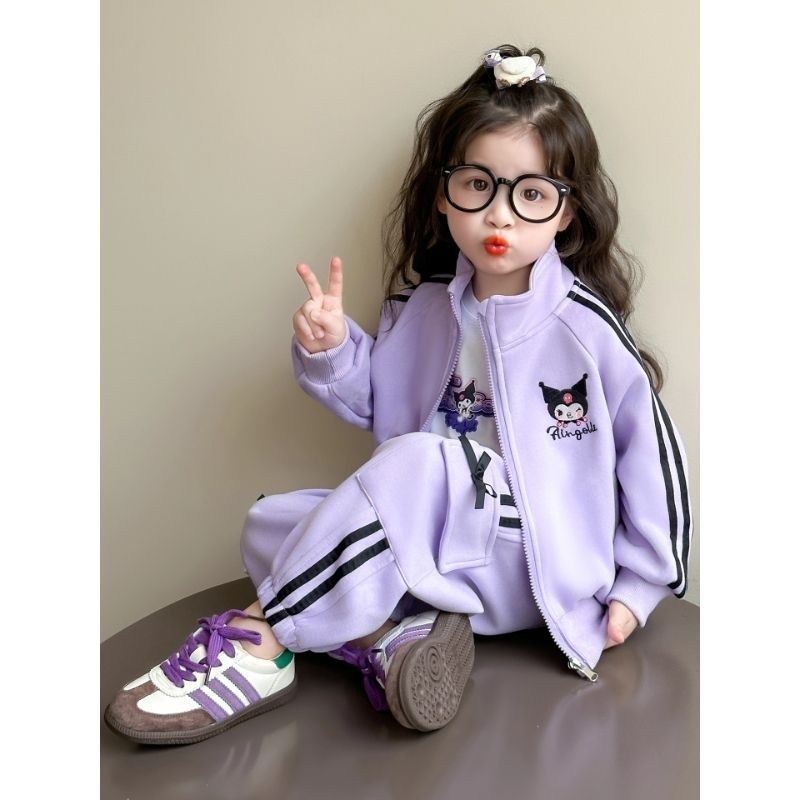 子供キッズかわいいリボン長袖ジャージ90 100 110 120 130 140 黒