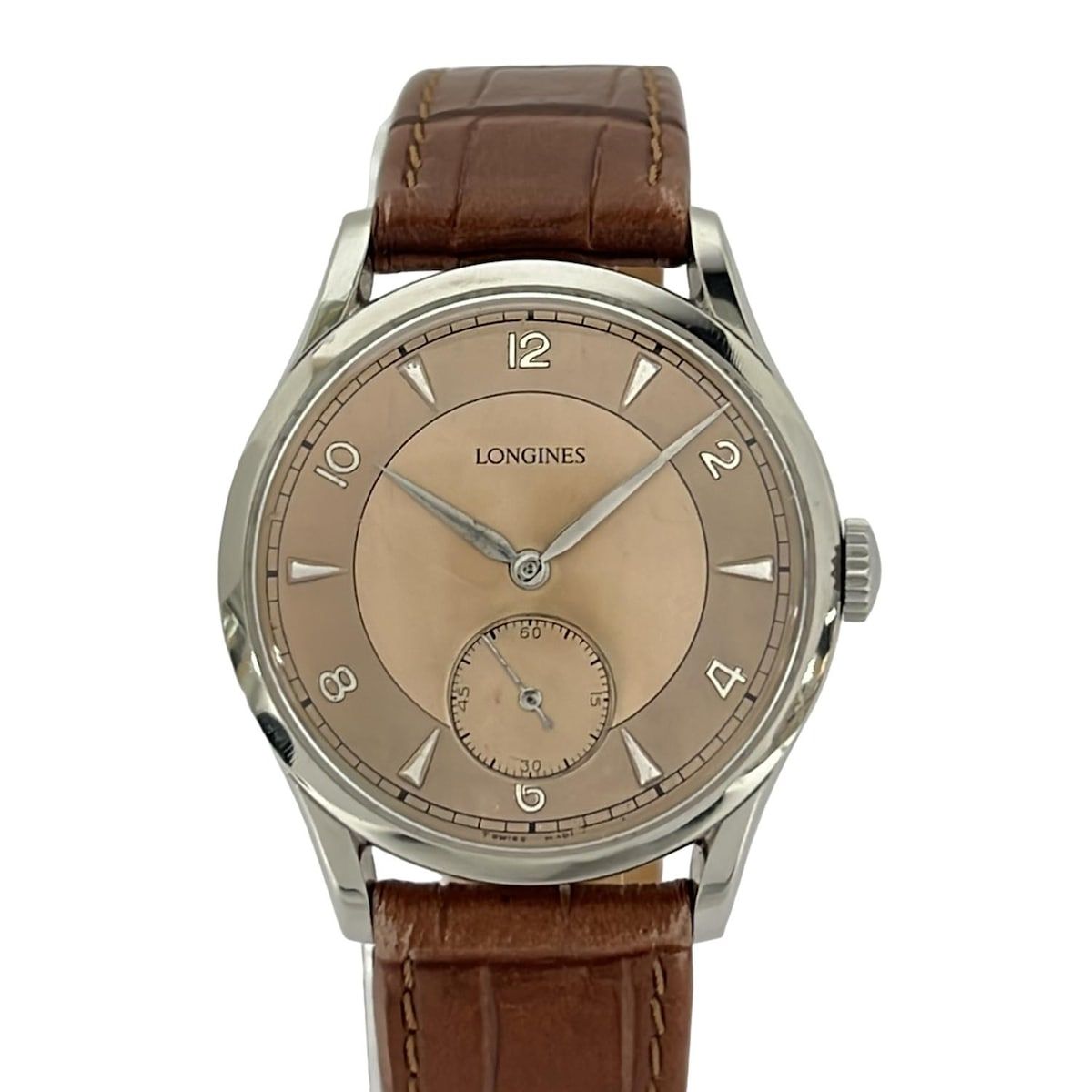 LONGINES(ロンジン) 腕時計  ボーイズ 社外革ベルト ピンクベージュ LONGINES(ロンジン) 腕時計 ボーイズ 社外革ベルト ピンクベージュ