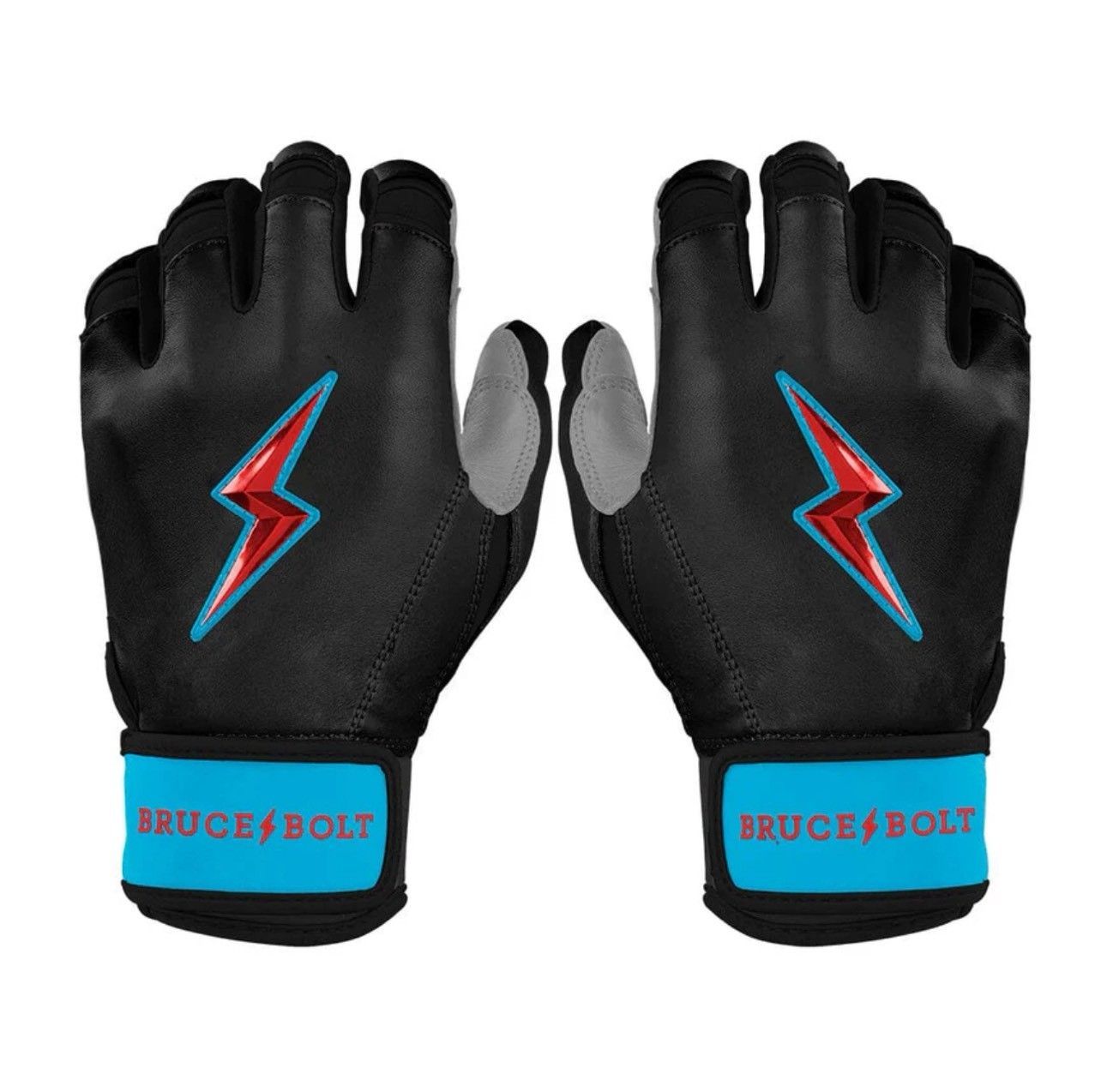 ブルースボルト 野球　ソフトボール　バッティンググローブ　ショートカフ　マイアミブラック Bear Series Long Cuff Batting Gloves-PREMIUM PRO :MIAMI BLACK