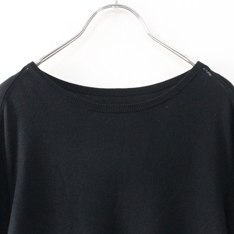 アロー57 ARROW57 田中さんのセーター　シルクカシミヤニット XS｜ブラック トップス 長袖 クルーネック 【2400014915297】 アロー57 ARROW57 田中さんのセーター シルクカシミヤニット XS
