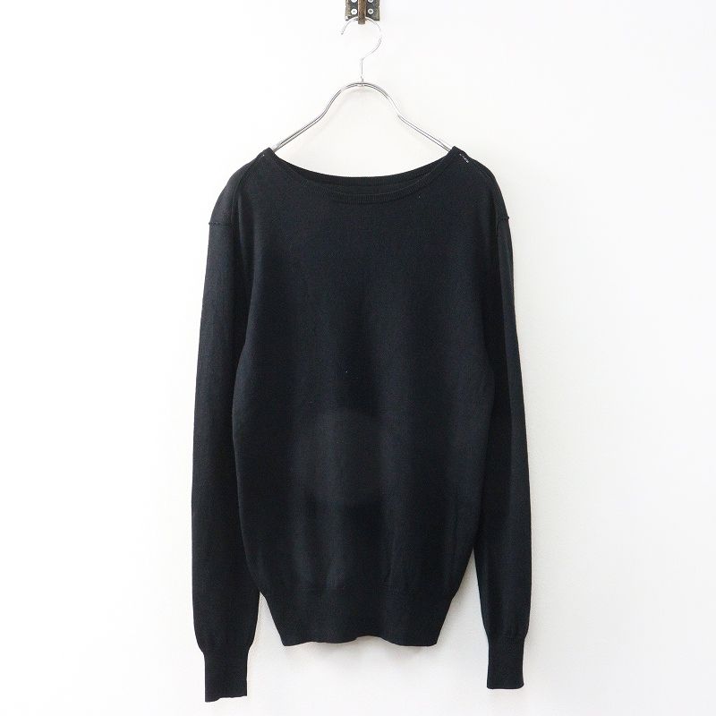 アロー57 ARROW57 田中さんのセーター　シルクカシミヤニット XS｜ブラック トップス 長袖 クルーネック 【2400014915297】 アロー57 ARROW57 田中さんのセーター シルクカシミヤニット XS