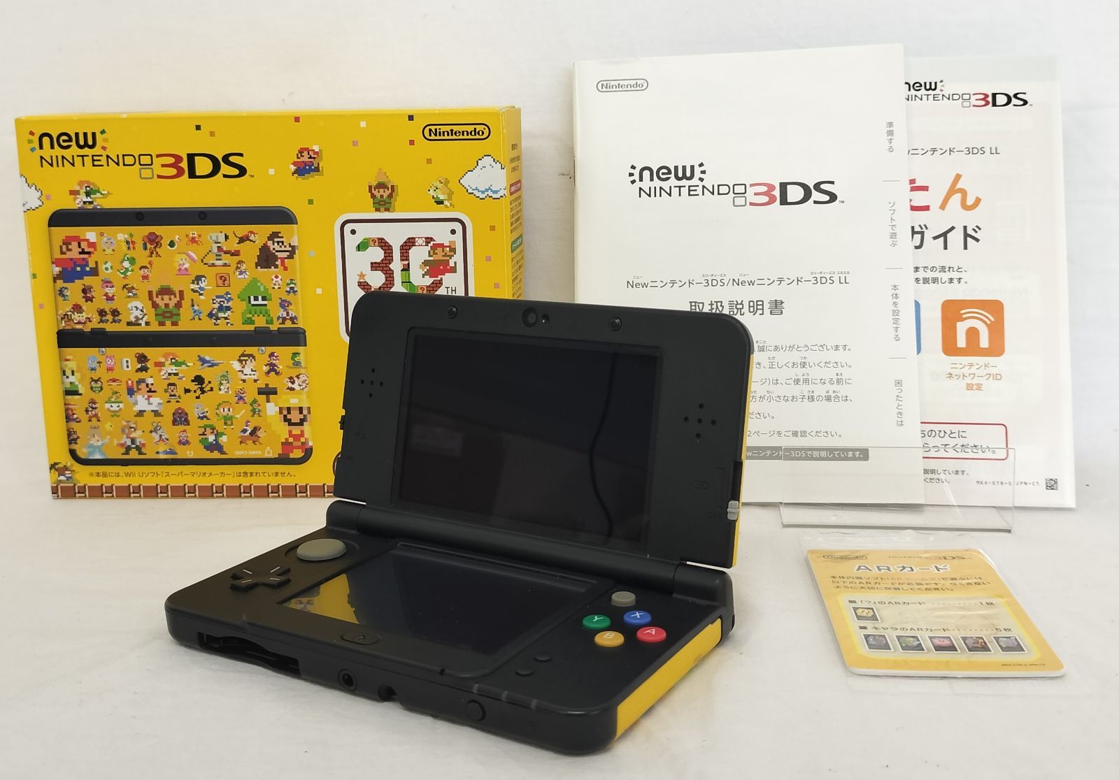 動作確認済/箱付】Newニンテンドー3DS スーパーマリオメーカー 限定 