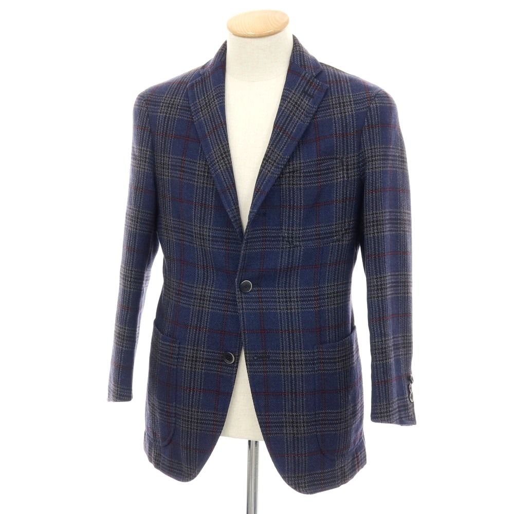 中古】ボリオリ BOGLIOLI DOVER ウール チェック 3B テーラード 