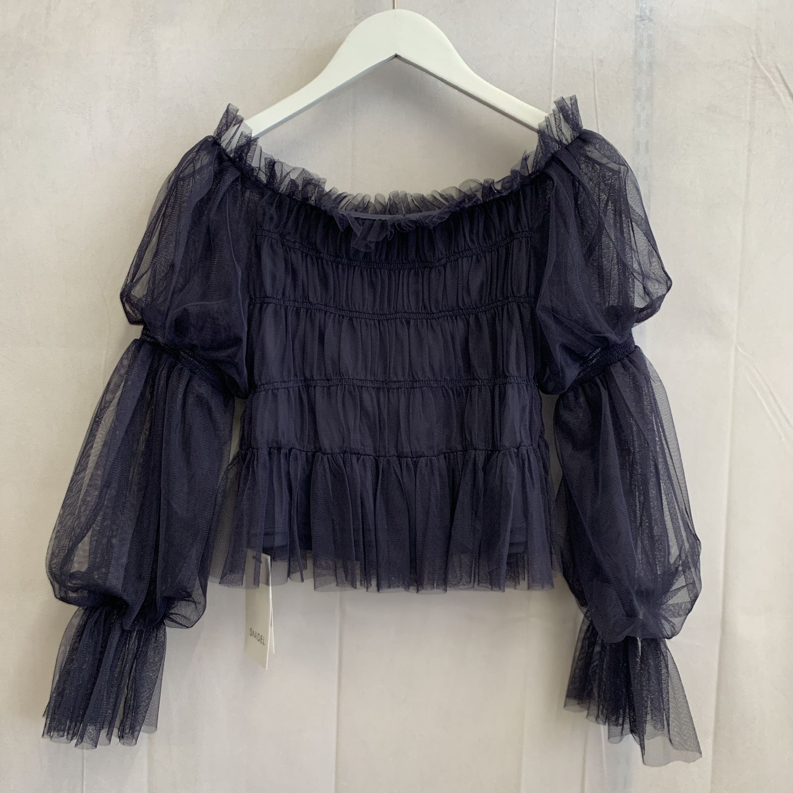 未使用 Snidel スナイデル クロップド チュールトップス SWFB234160 