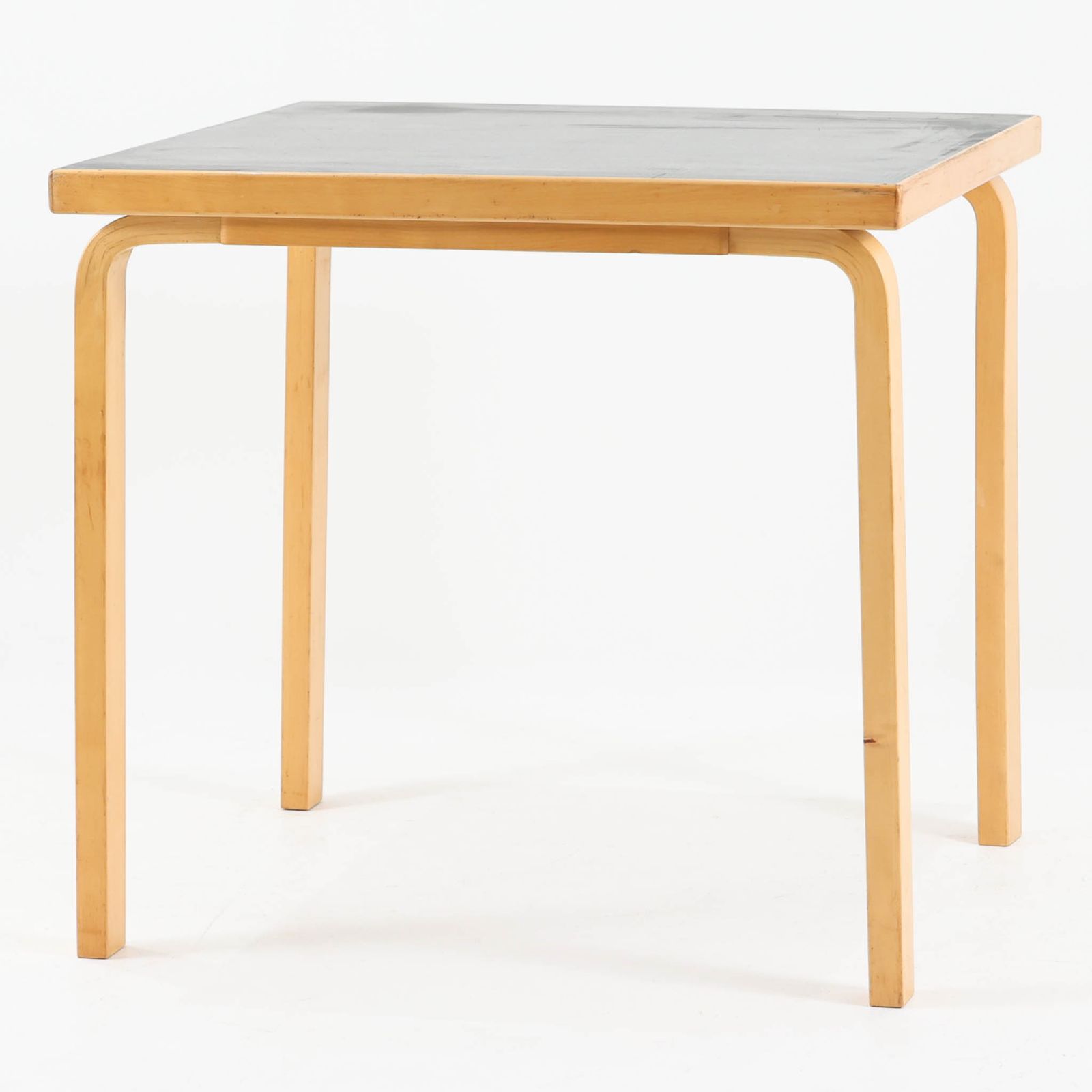 Alvar Aalto 正方形ダイニングテーブル 81C バーチ×リノリウム 幅75cm