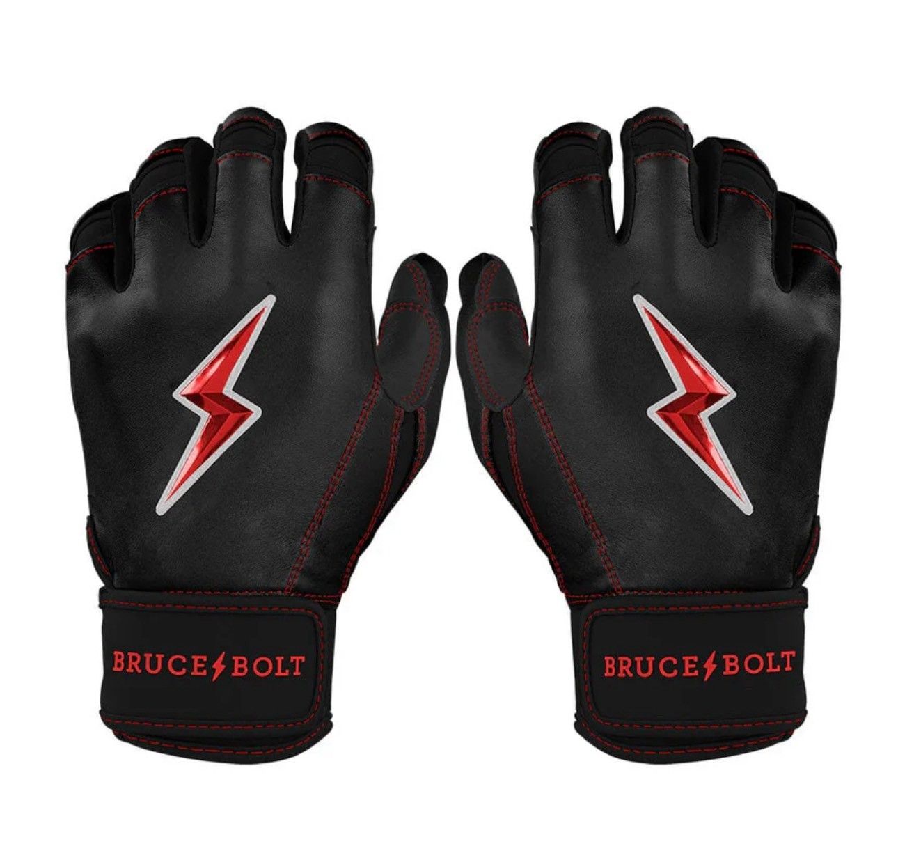 ブルースボルト 野球　ソフトボール　バッティンググローブ　ショートカフ　Bear Series Short Cuff Batting Gloves-PREMIUM PRO:BLACK