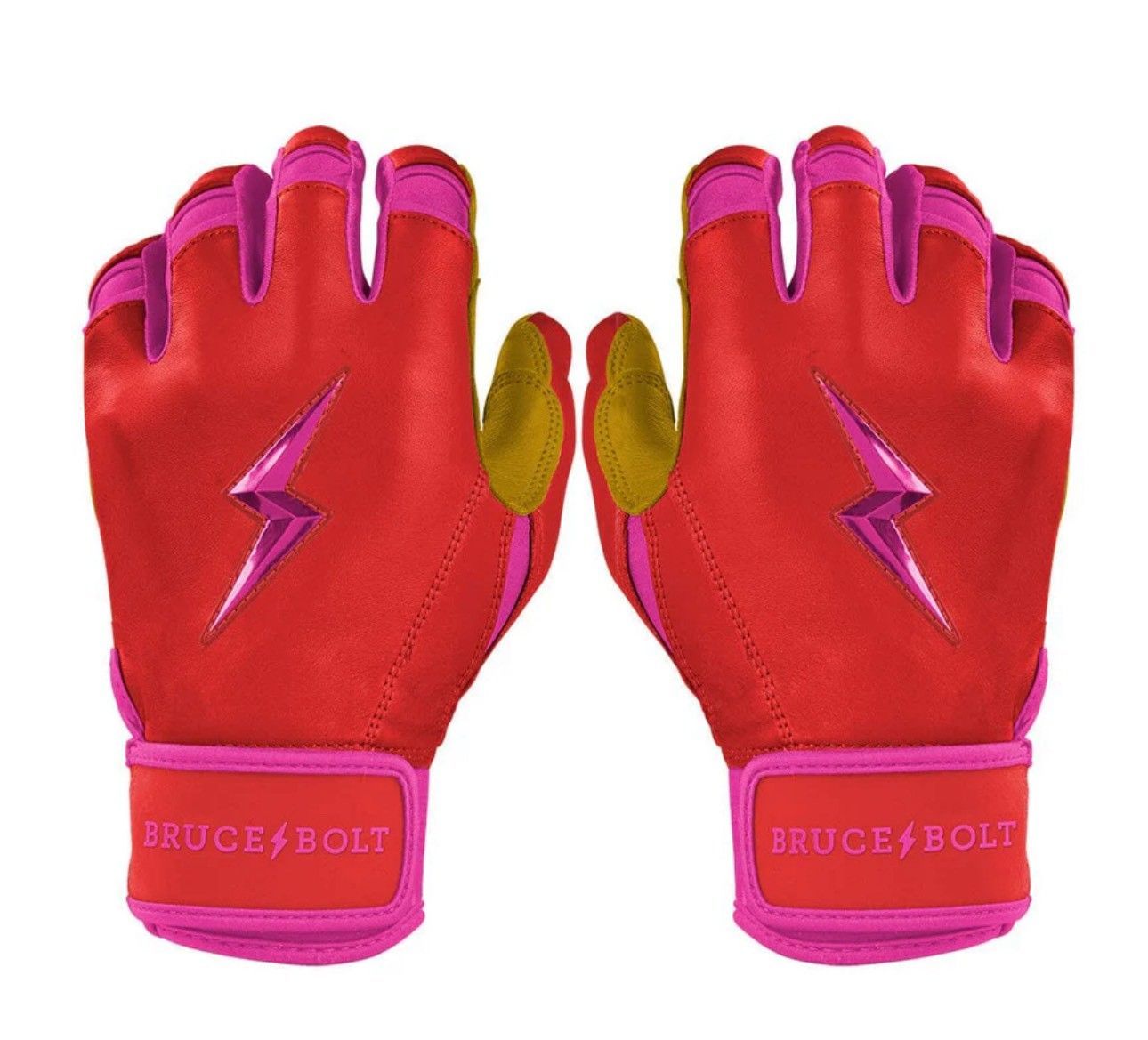 ブルースボルト 野球　ソフトボール　バッティンググローブ　ショートカフ Harrison Bader Signature Series Short Cuff Batting Gloves- BADER SERIES.PINK