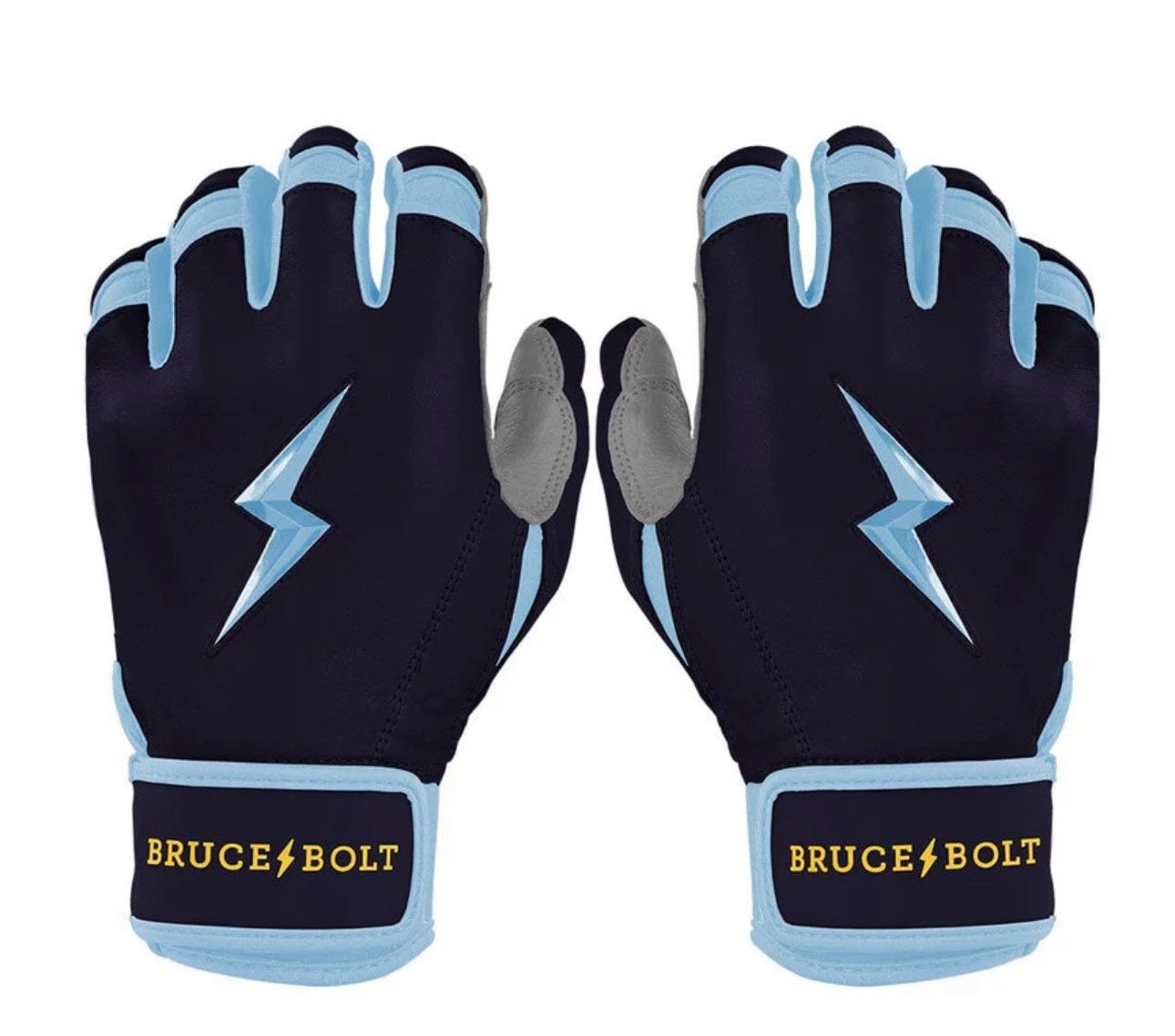 ブルースボルト 野球　ソフトボール　バッティンググローブ　ショートカフ Bear Series Short Cuff Batting Gloves- PREMIUM PRO:TAMPA BLUE