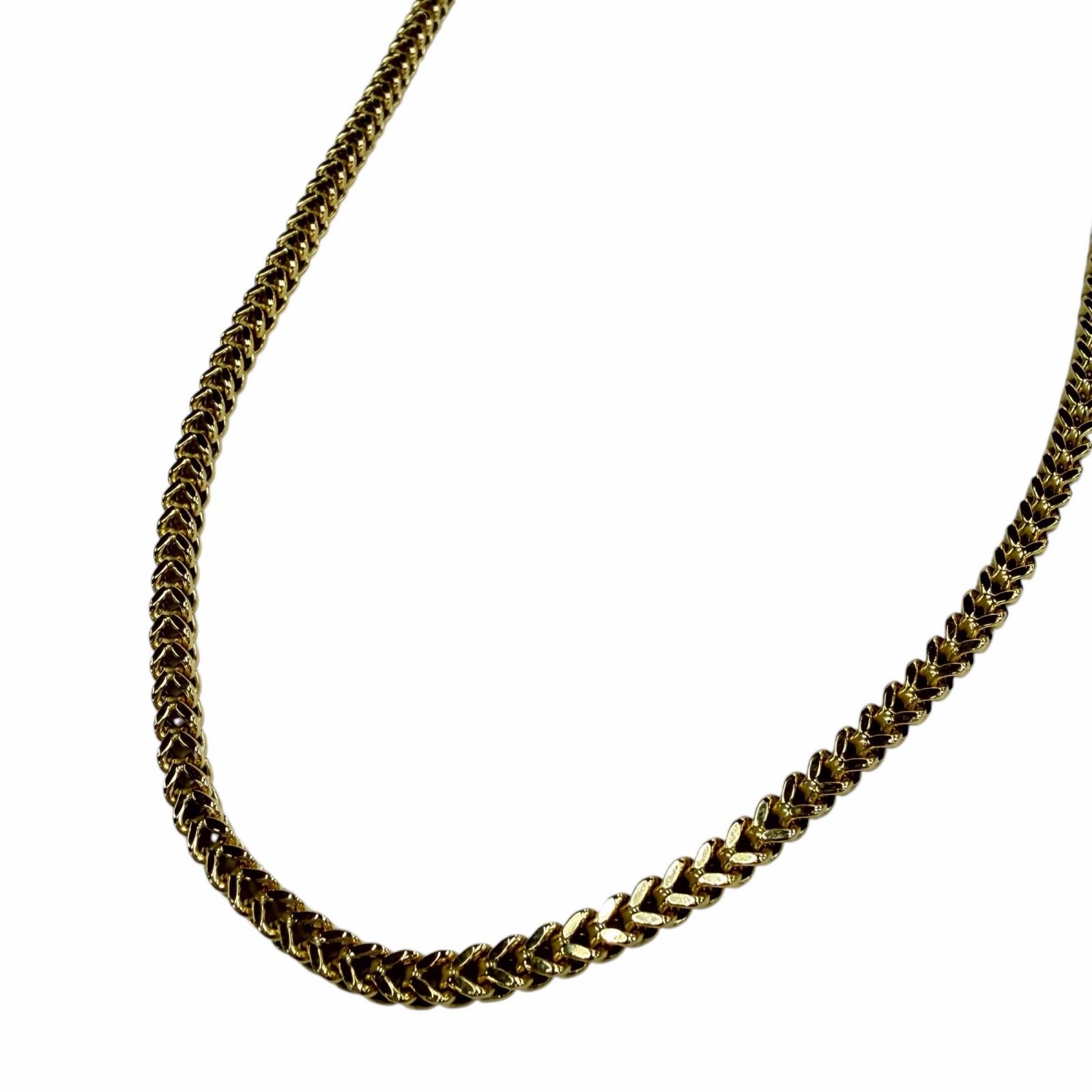 【希少】AVALANCHE フランクリンチェーン 10K イエローゴールド フランクリンネックレス 幅3.2mm 46cm 定価